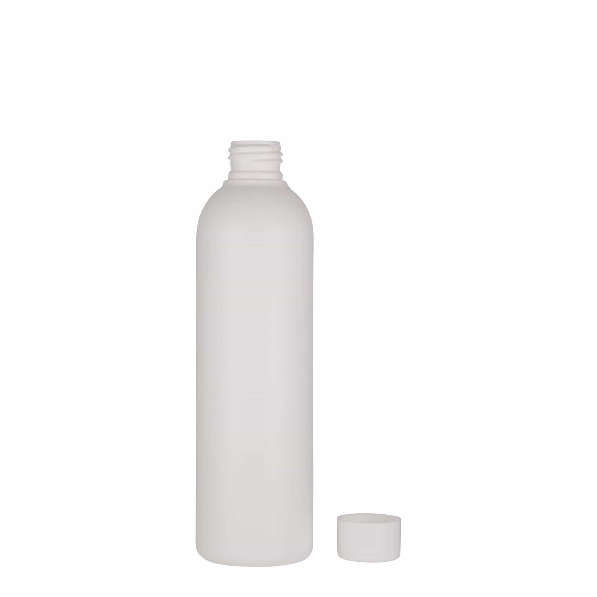 250 ml πλαστικό μπουκάλι 'Tuffy', HDPE, λευκό, στόμιο: 24/410
