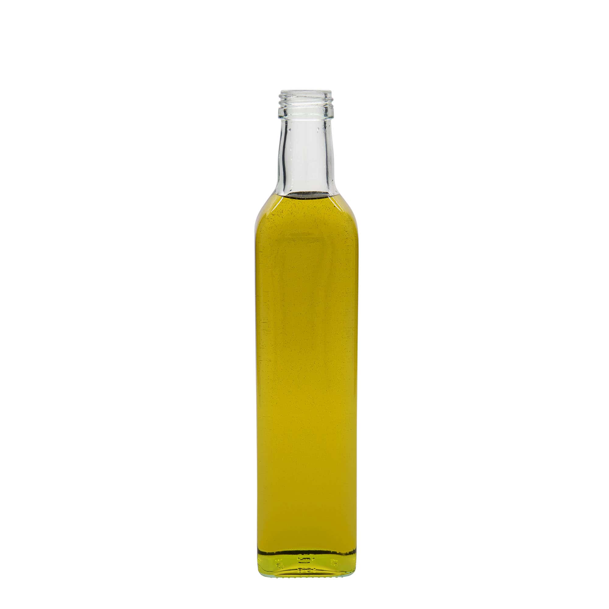 500 ml γυάλινο μπουκάλι 'Marasca', τετράγωνο, στόμιο: PP 31,5