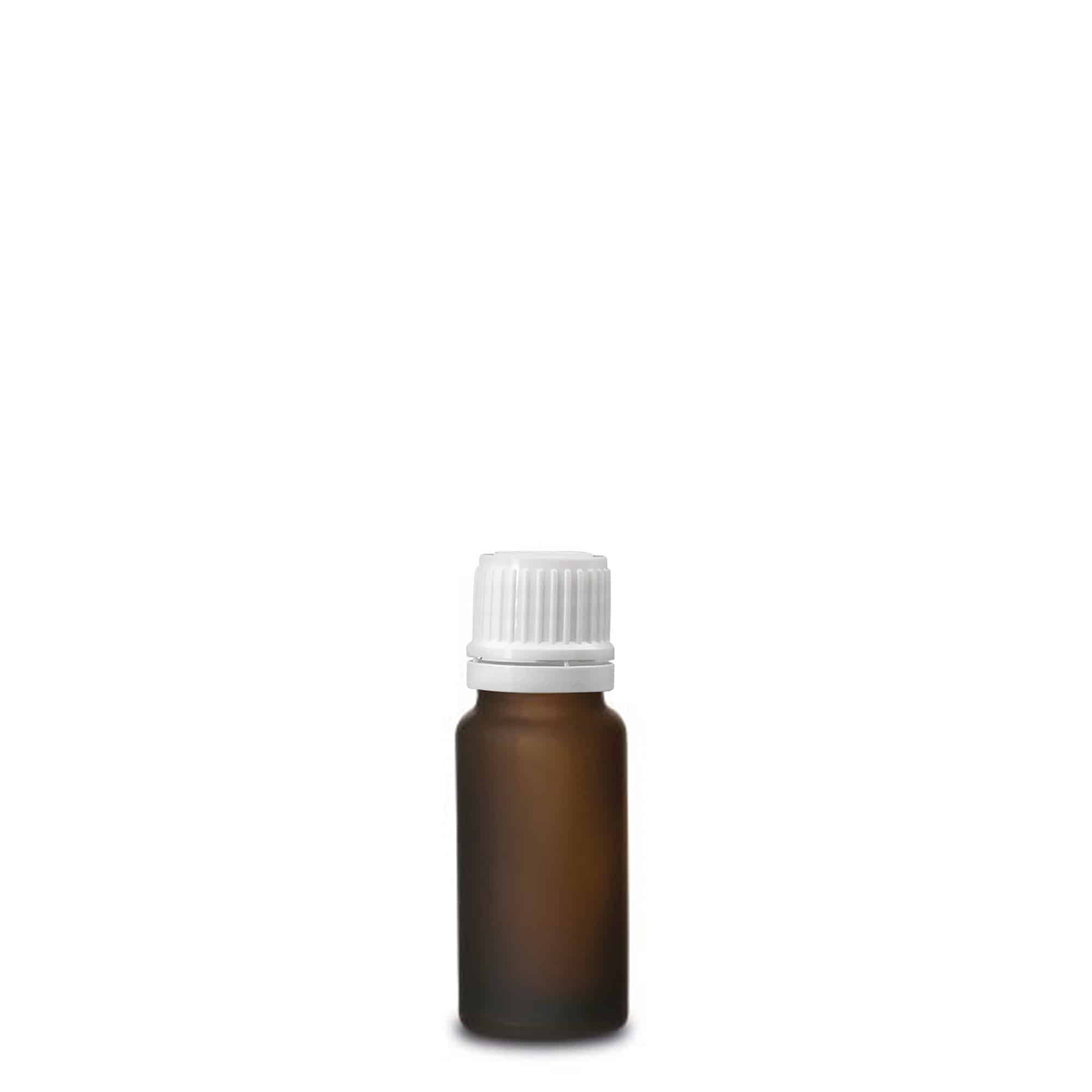 10ml φαρμακευτικό μπουκάλι, γυαλί, καφέ ματ, στόμιο: DIN 18