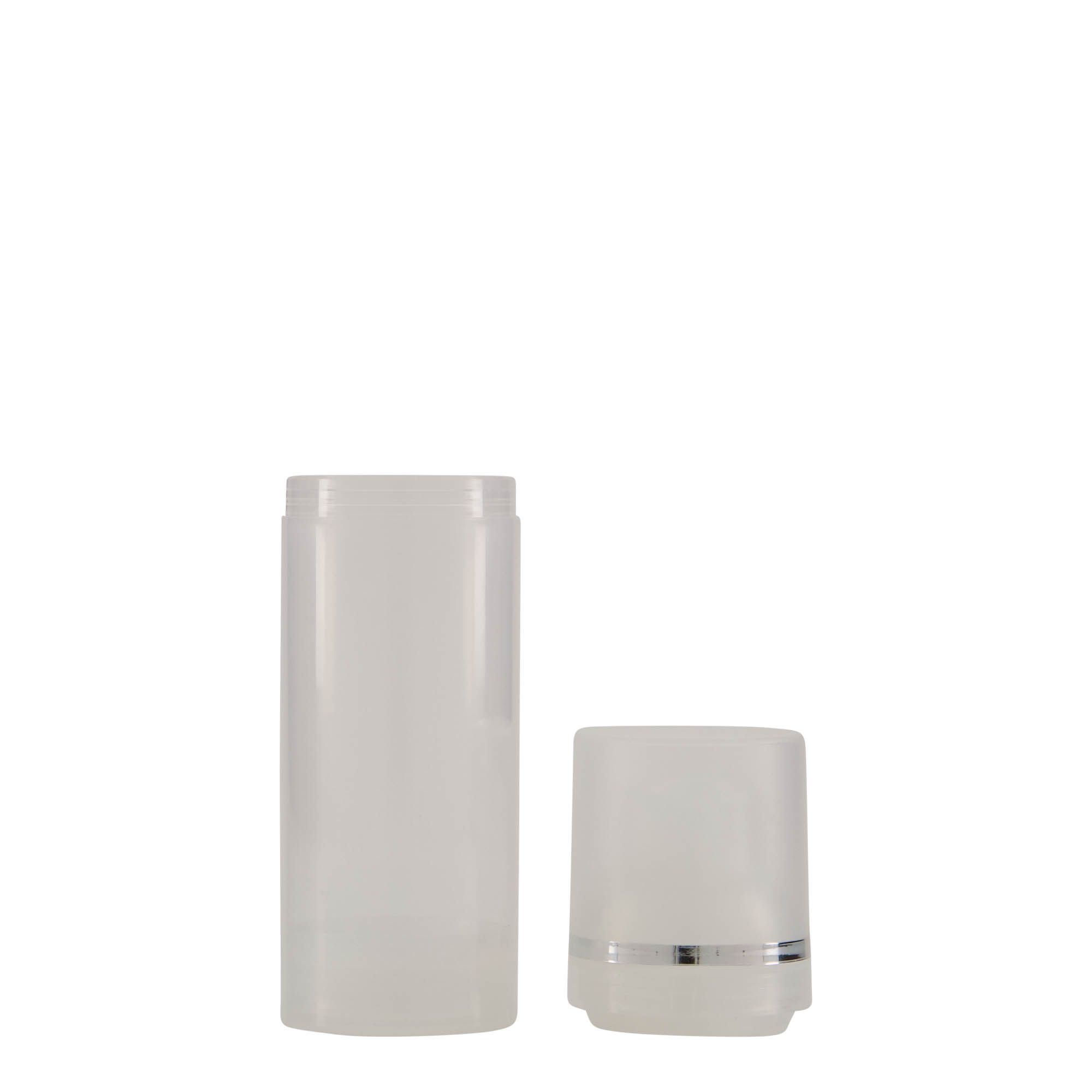 50 ml Airless Διανομέας 'Mezzo', πλαστικό PP, φυσικό 50 ml Airless Διανομέας 'Mezzo', πλαστικό PP, φυσικό