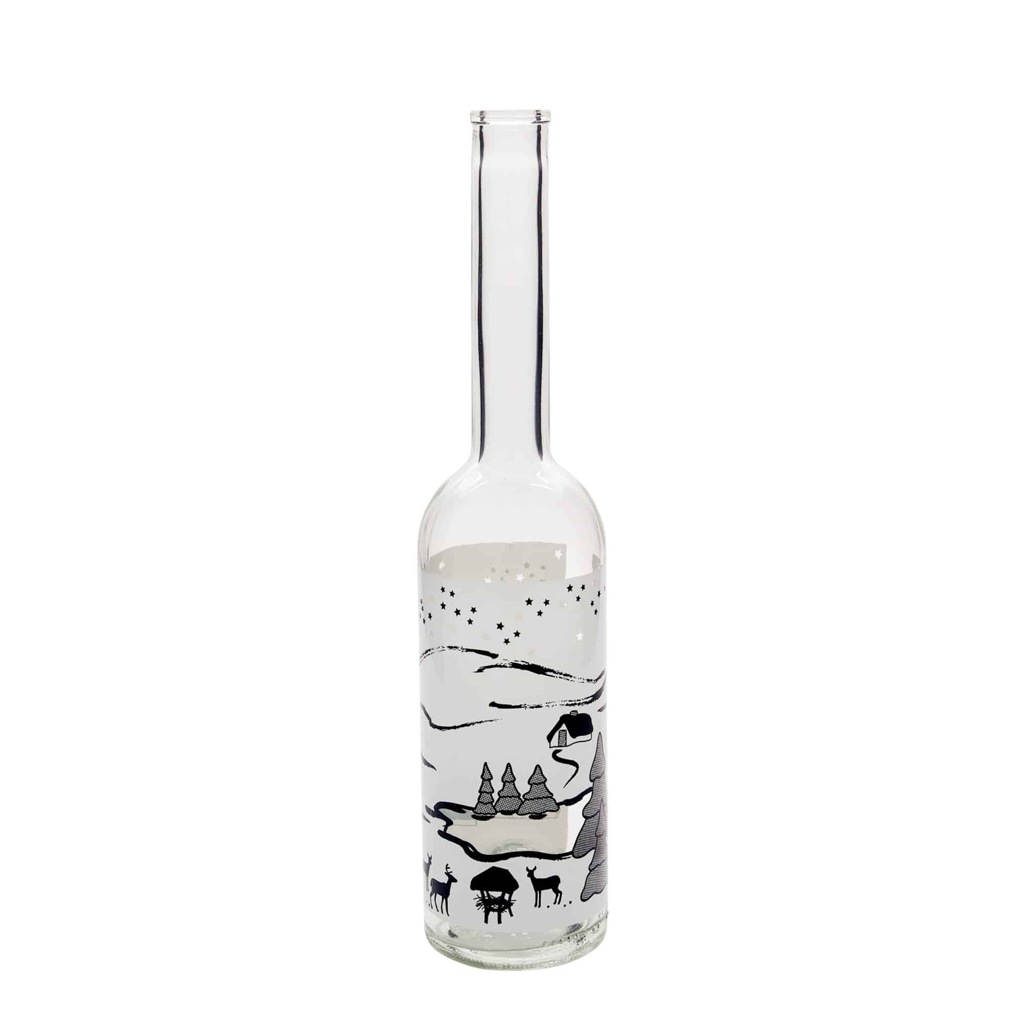 500 ml γυάλινο μπουκάλι 'Opera', σχέδιο: Wintertraum-Bianco, στόμιο: φελλός 500 ml γυάλινο μπουκάλι 'Opera', σχέδιο: Wintertraum-Bianco, στόμιο: φελλός