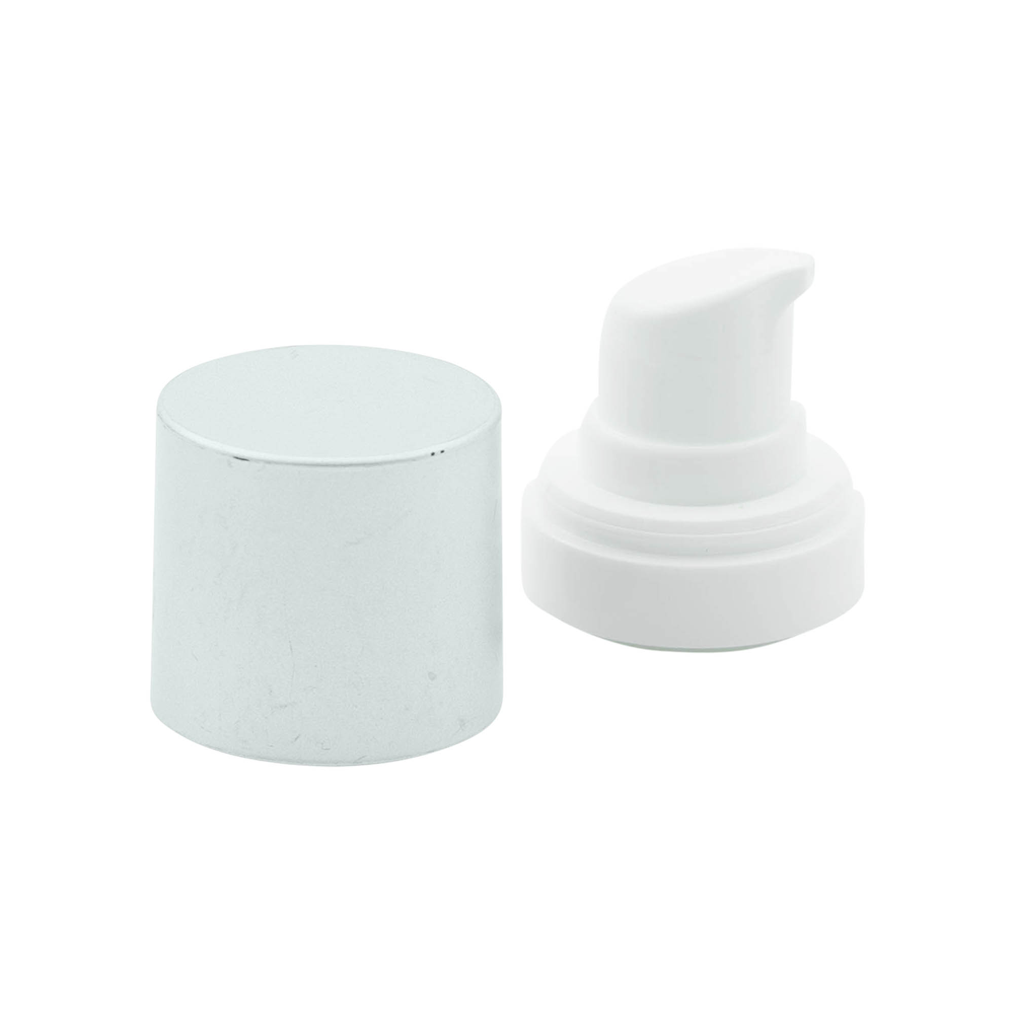 Κεφαλή αντλίας διανομέα χωρίς αέρα 'Micro', πλαστικό PP, ασημί Κεφαλή αντλίας διανομέα χωρίς αέρα 'Micro', πλαστικό PP, ασημί