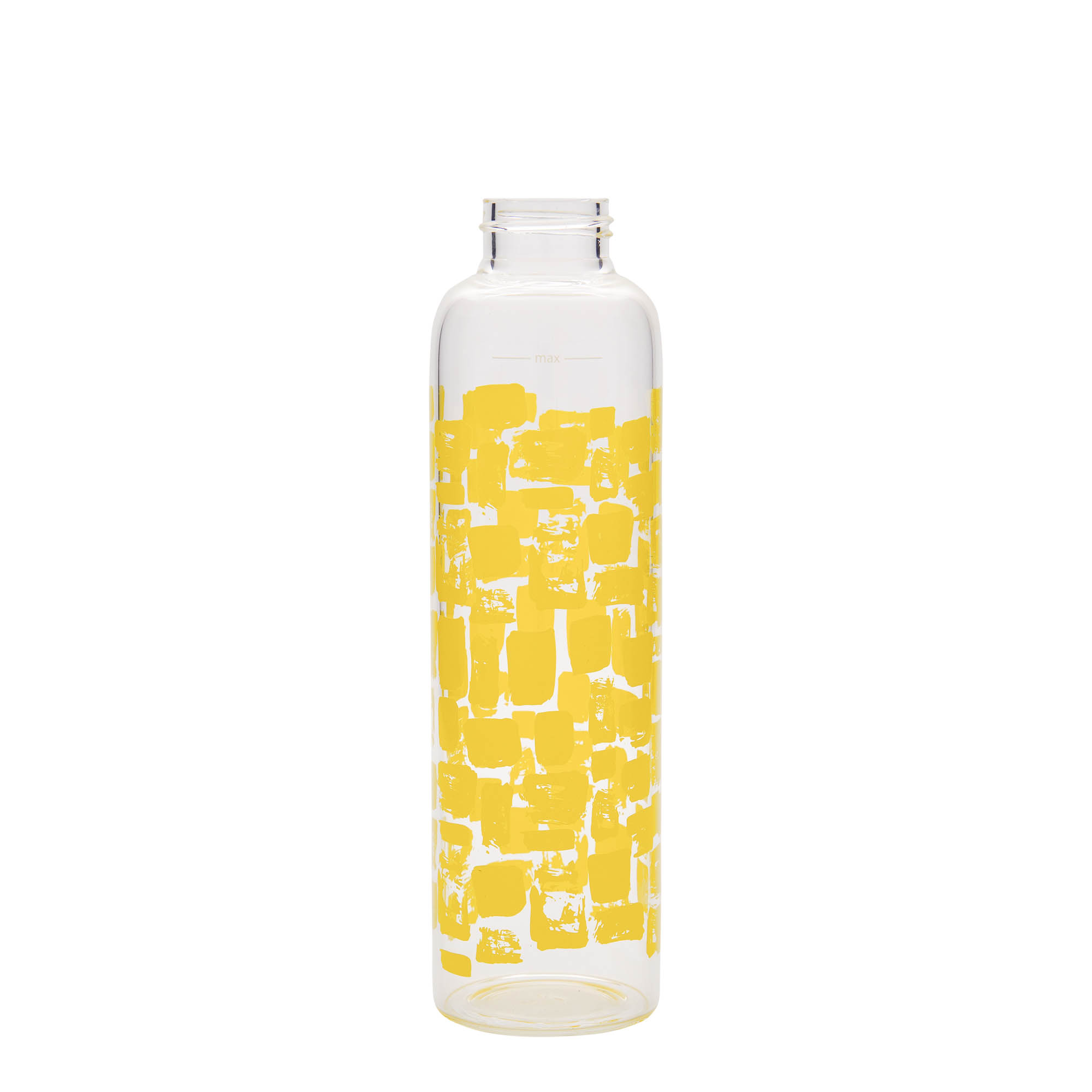 500 ml Παγούρι πόσης 'Περσέας - Κίτρινα Ορθογώνια', στόμιο: βιδωτό καπάκι