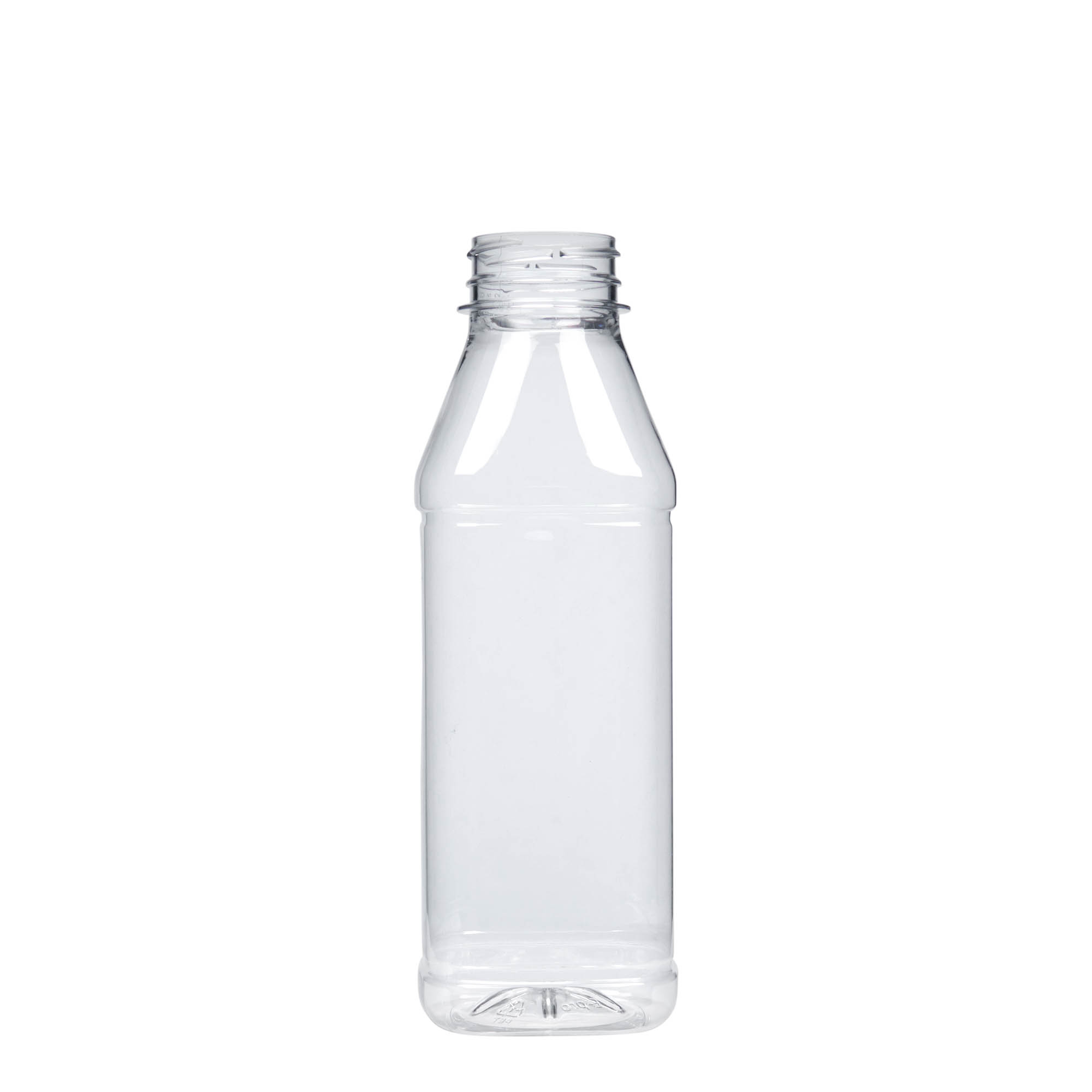 500 ml PET-μπουκάλι 'Milk and Juice Carré', τετράγωνο, πλαστικό, στόμιο: 38 mm