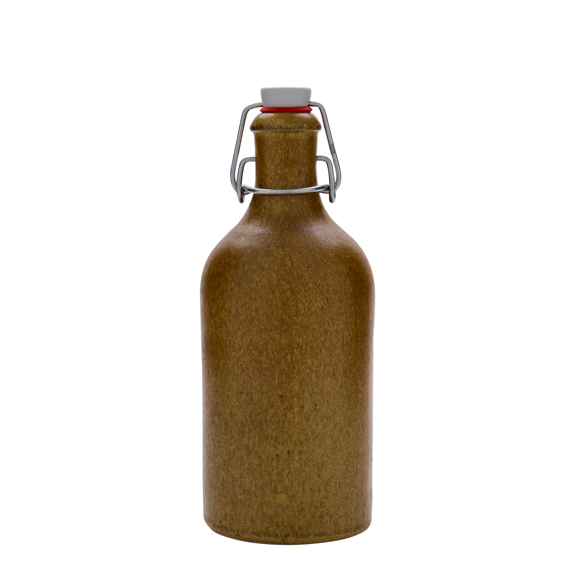 500 ml πιθάρι από πηλό, κεραμικό, καφέ-κρυσταλλικό, στόμιο: κλείσιμο με σφικτήρα