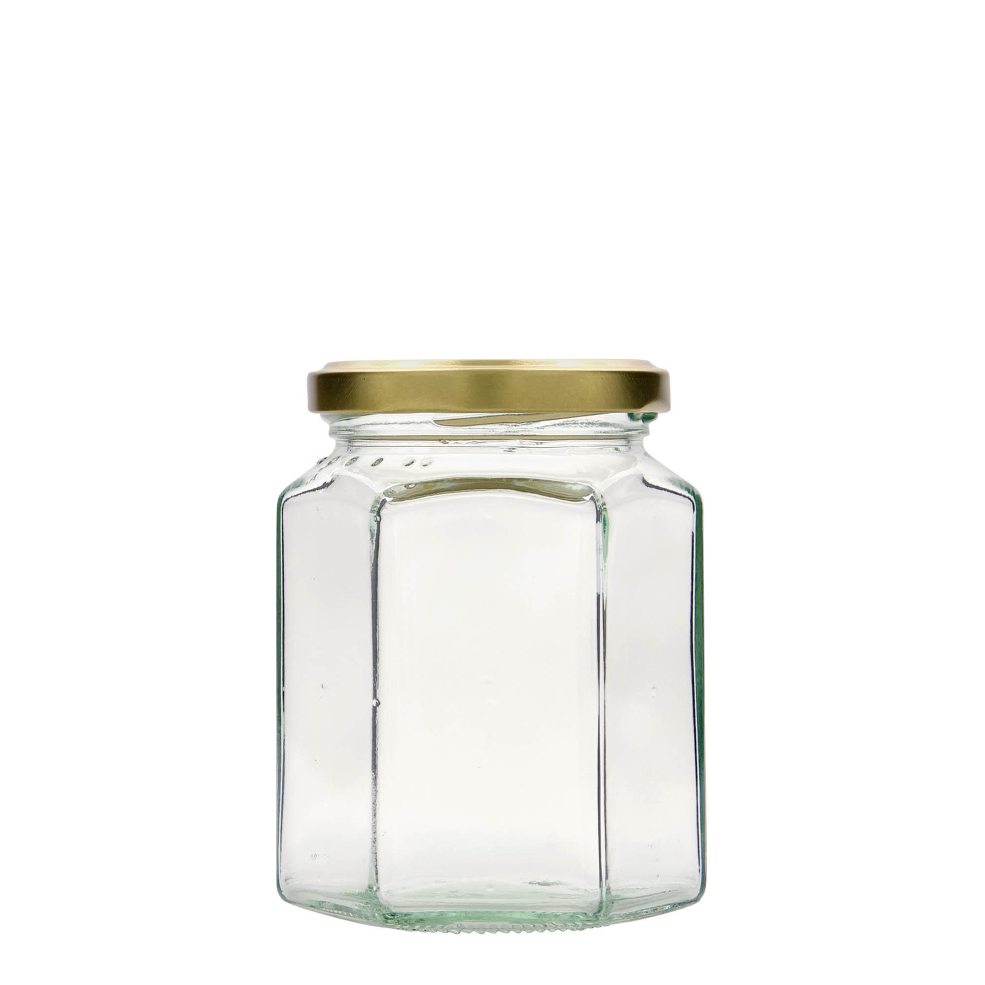 288 ml γυάλινο εξαγωνικό βάζο, στόμιο: Twist-Off (TO 63) 288 ml γυάλινο εξαγωνικό βάζο, στόμιο: Twist-Off (TO 63)