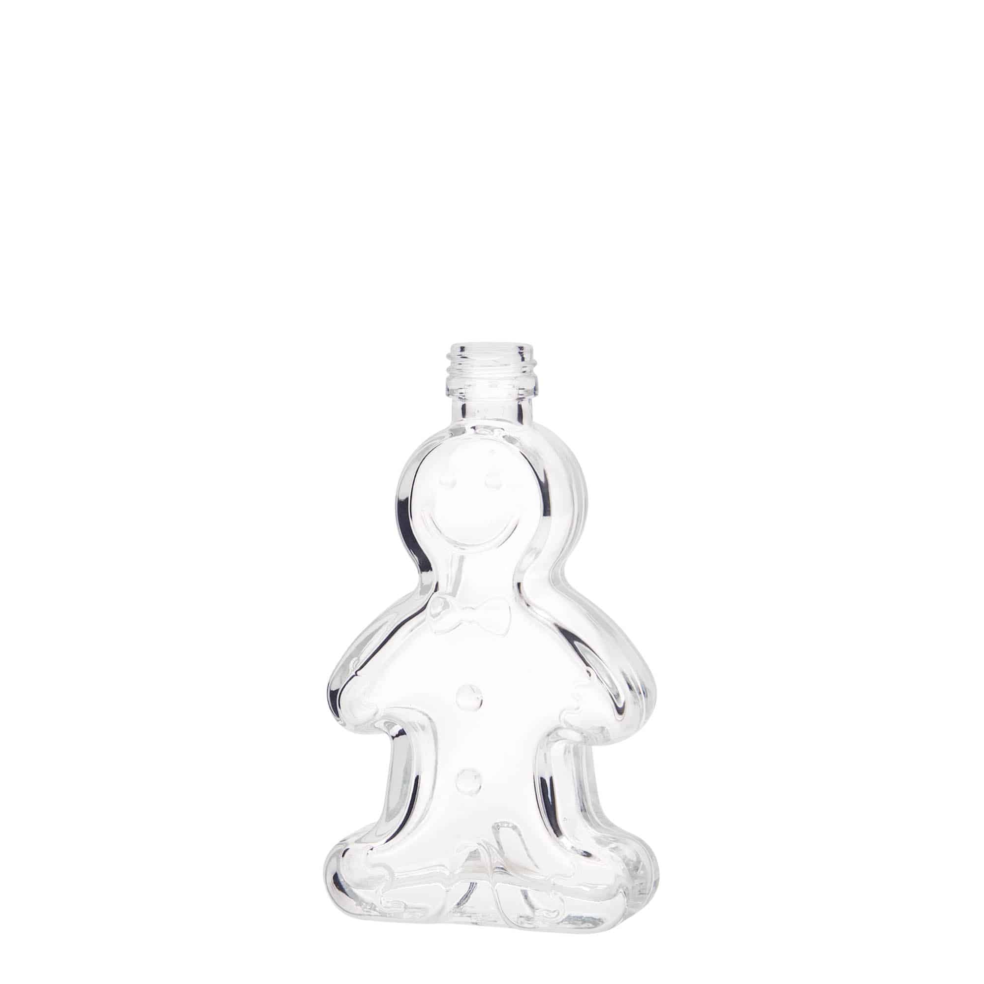 50 ml γυάλινο μπουκάλι 'Lebkuchenmann', στόμιο: PP 18 50 ml γυάλινο μπουκάλι 'Lebkuchenmann', στόμιο: PP 18