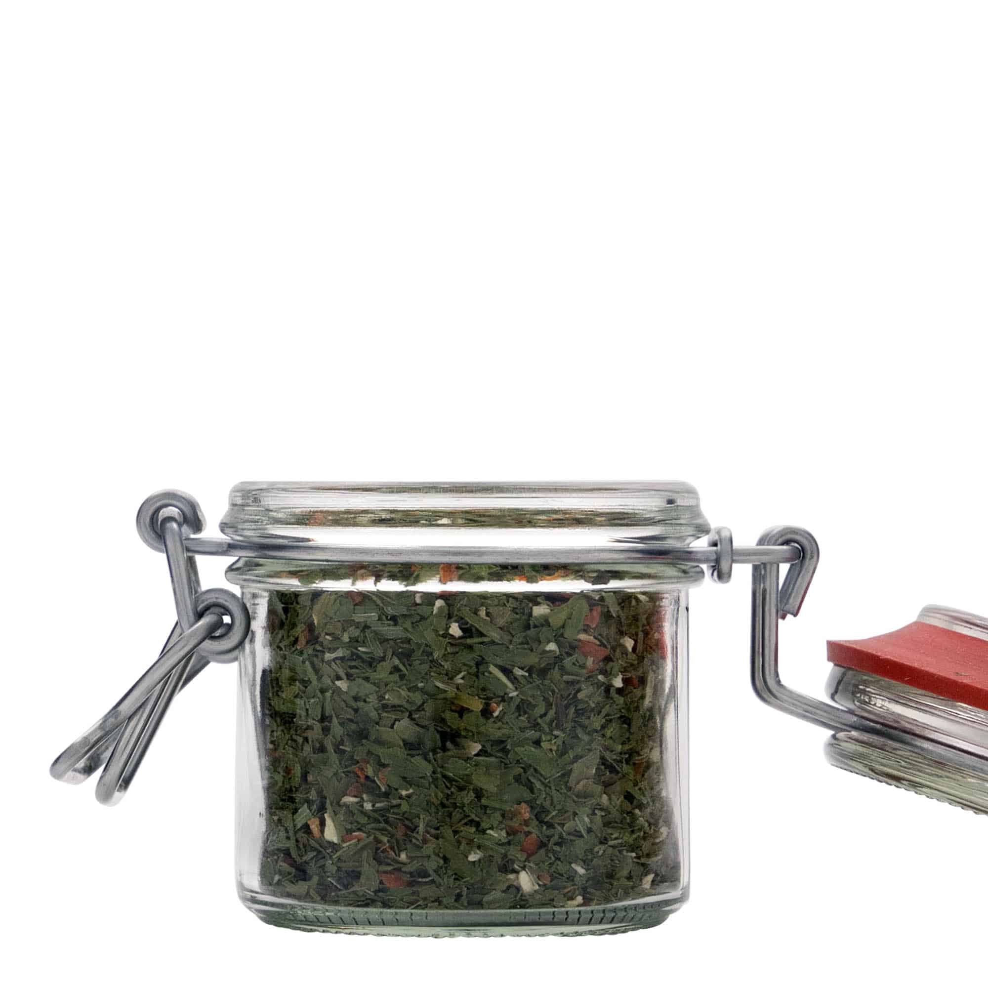 125 ml γυάλινο βάζο με μεταλλικό κλιπ, στόμιο: κλείσιμο με μεταλλικό κλιπ