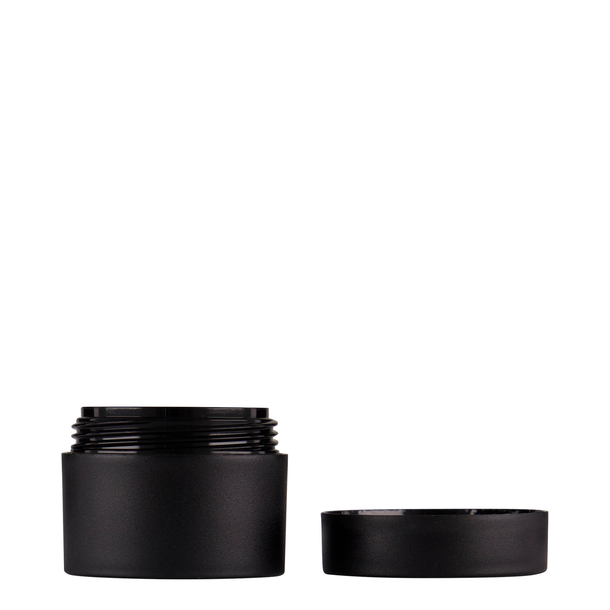 15 ml πλαστικό δοχείο 'Antonella', PP, μαύρο, στόμιο: βιδωτό καπάκι