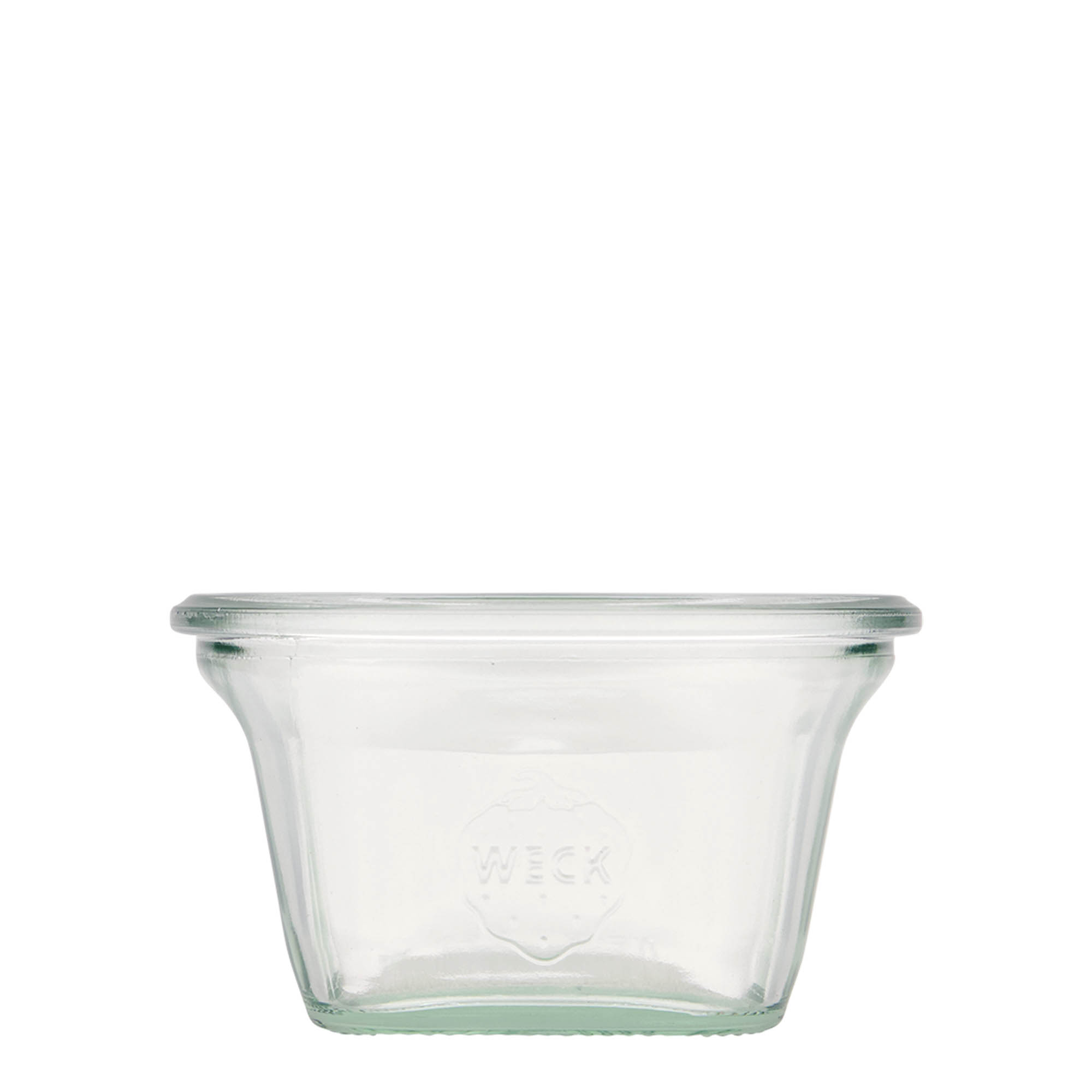 290 ml WECK-Quadroglas, τετράγωνο, στόμιο: στρογγυλή άκρη