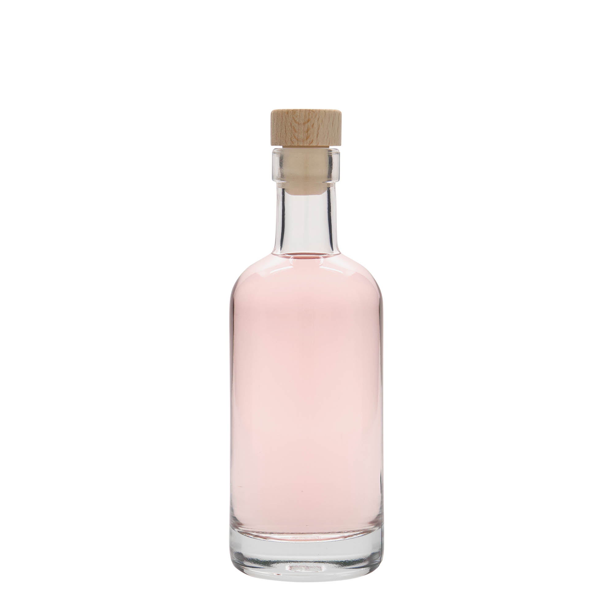 250 ml γυάλινο μπουκάλι 'Linea Uno', στόμιο: φελλός
