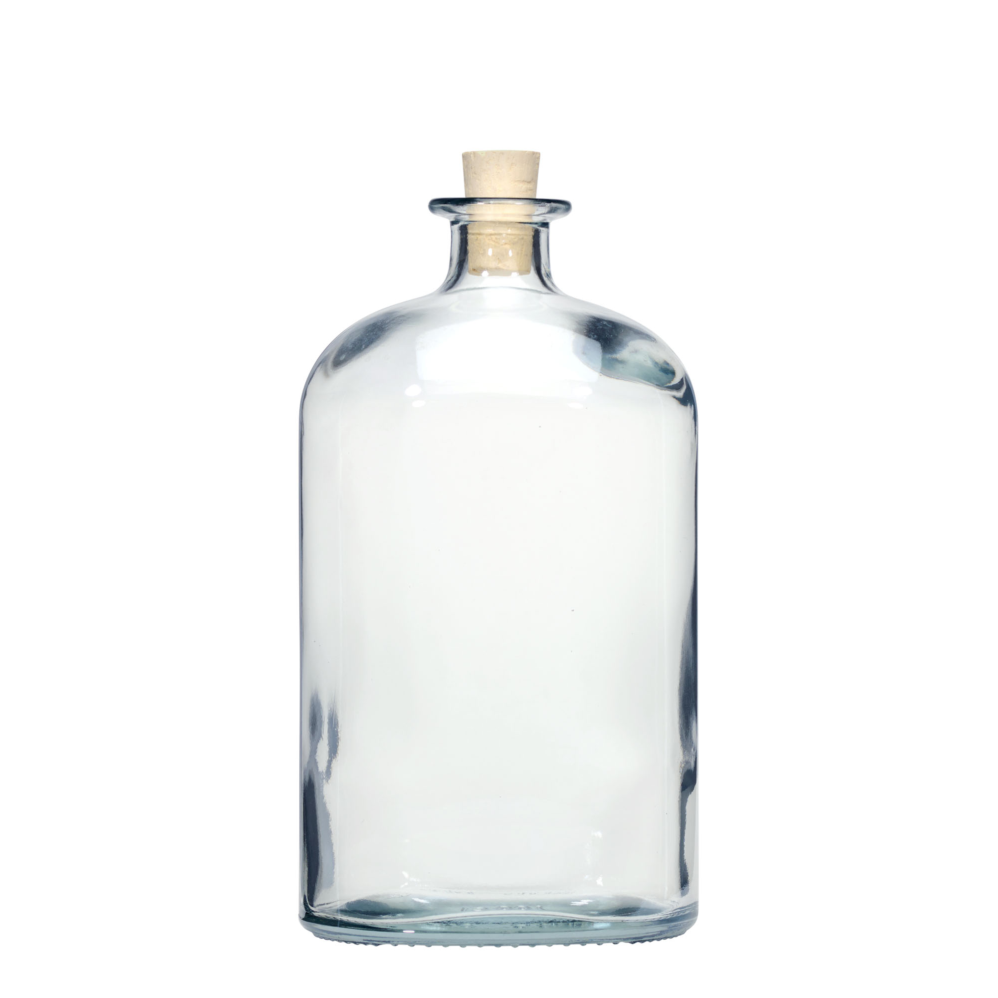 1.000 ml γυάλινο μπουκάλι 'Dundee', οβάλ, στόμιο: φελλός