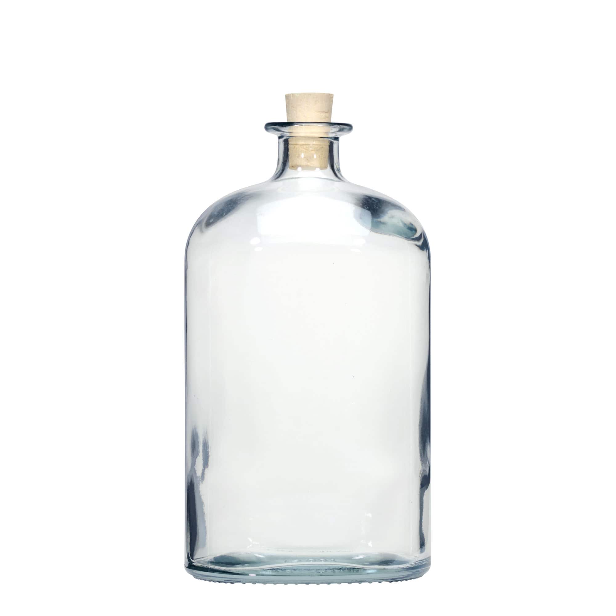 1.000 ml γυάλινο μπουκάλι 'Dundee', οβάλ, στόμιο: φελλός