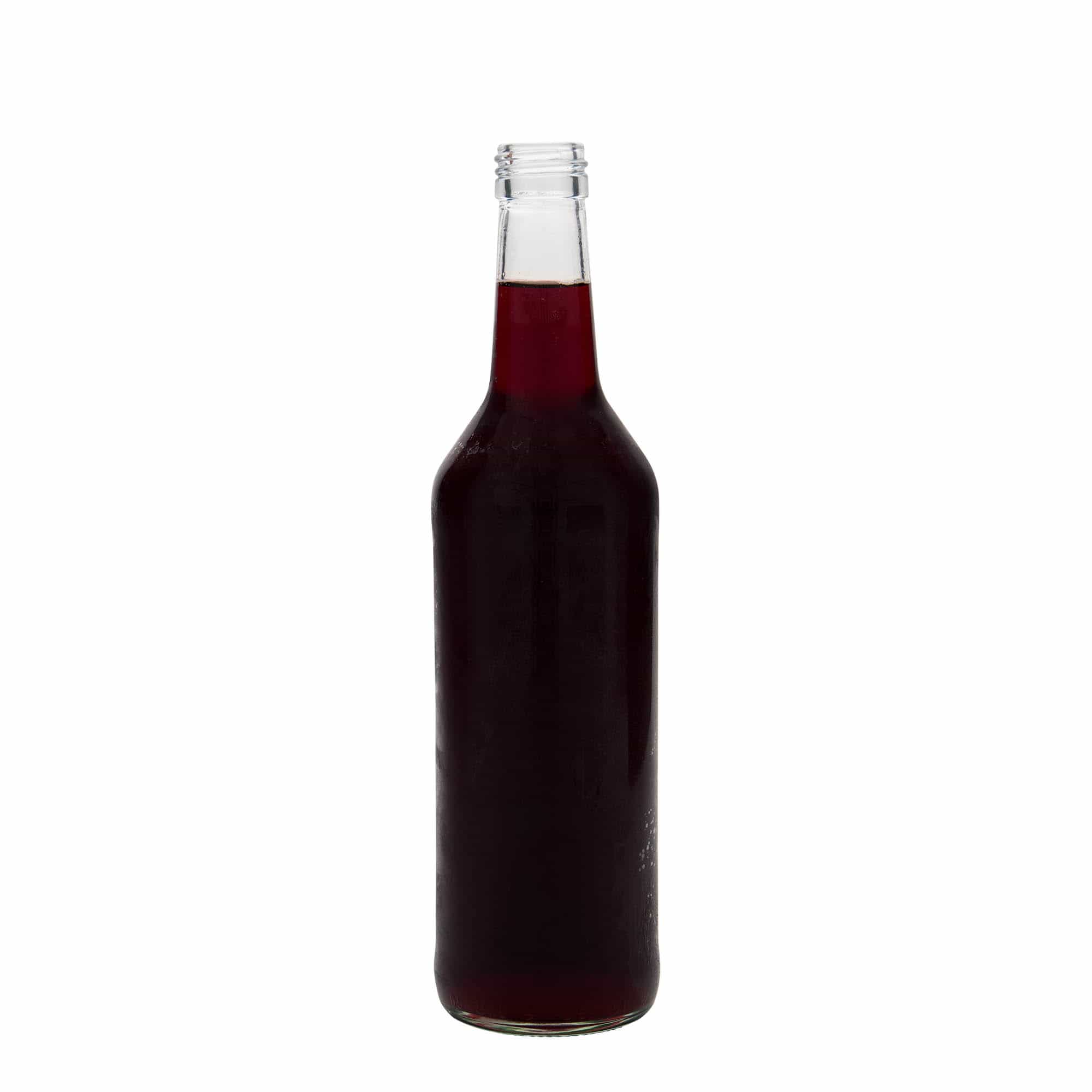 500 ml γυάλινο μπουκάλι με ίσιο λαιμό, στόμιο: PP 28