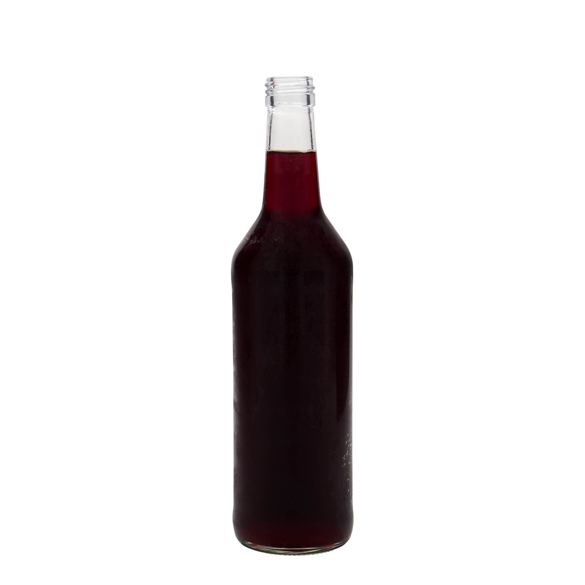 500 ml γυάλινο μπουκάλι με ίσιο λαιμό, στόμιο: PP 28 500 ml γυάλινο μπουκάλι με ίσιο λαιμό, στόμιο: PP 28