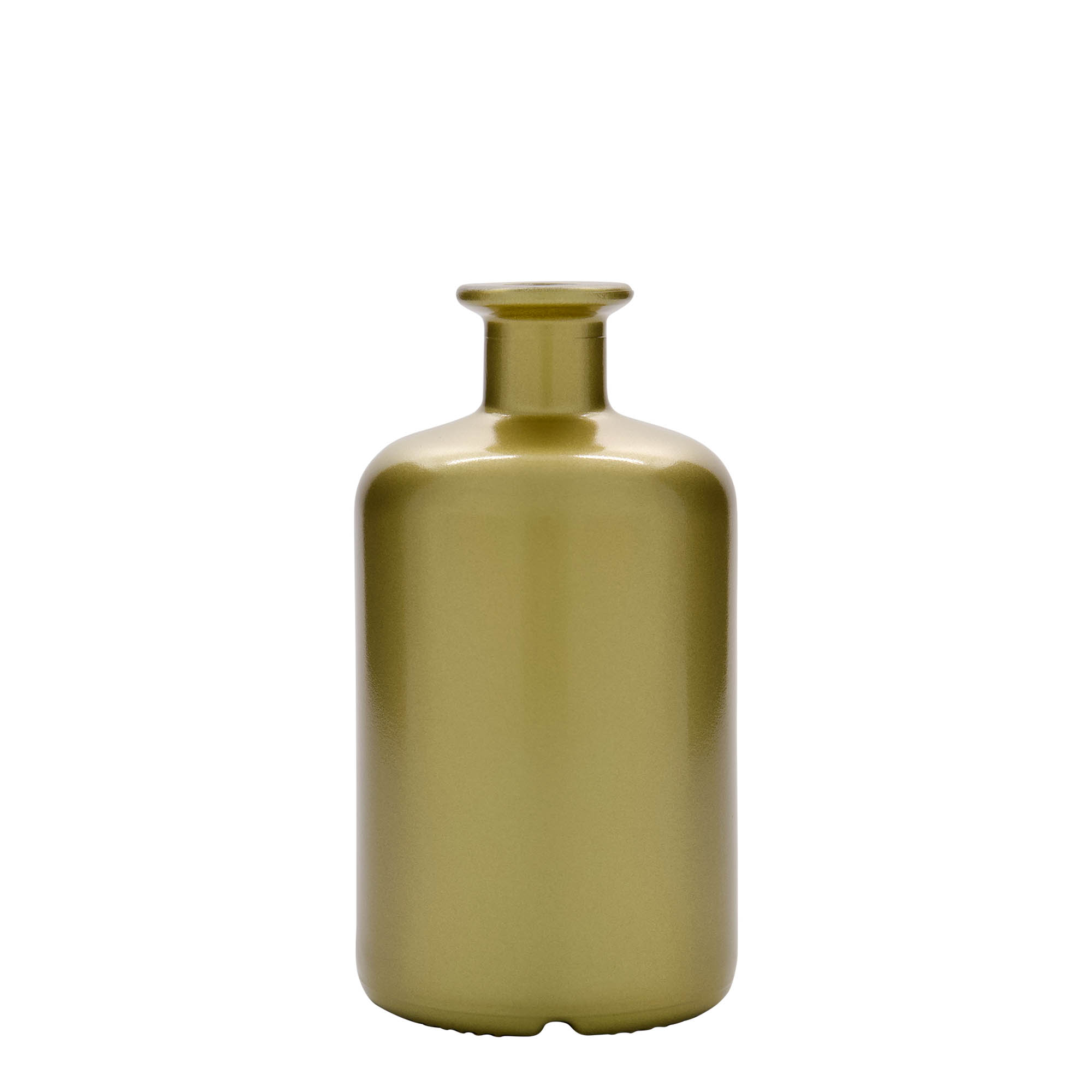 500 ml γυάλινο μπουκάλι φαρμακοποιού, χρυσό, στόμιο: φελλός
