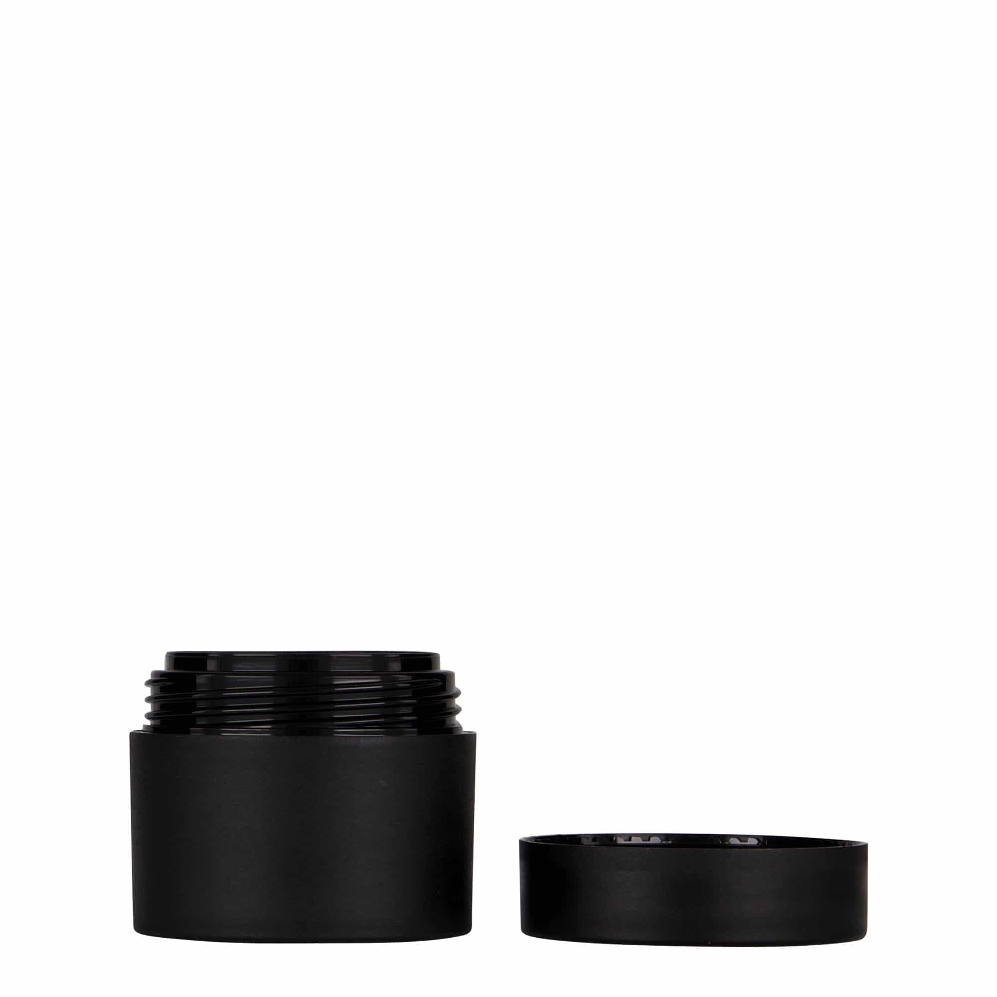 Πλαστικό βάζο 'Antonella' 30 ml, PP, μαύρο, στόμιο: βιδωτό πώμα