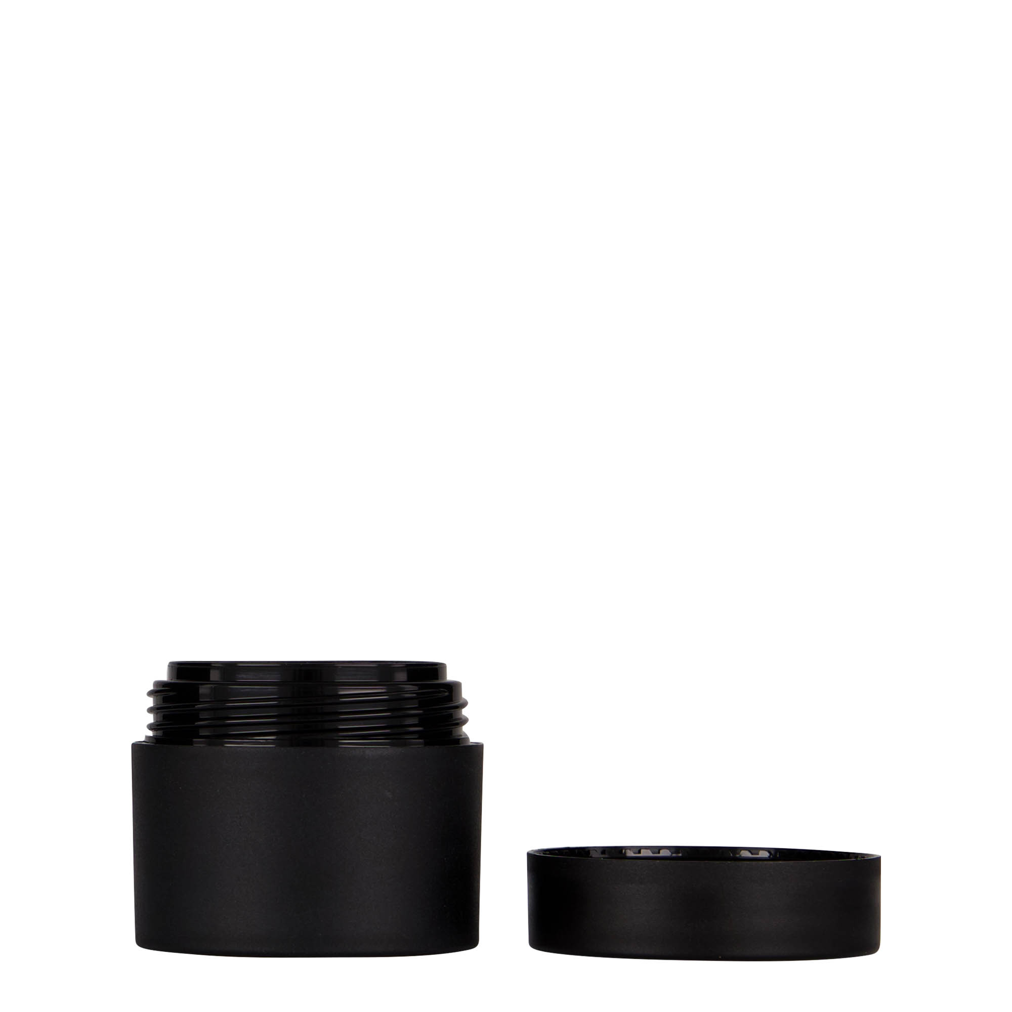 30 ml πλαστικό δοχείο 'Antonella', PP, μαύρο, στόμιο: βιδωτό καπάκι