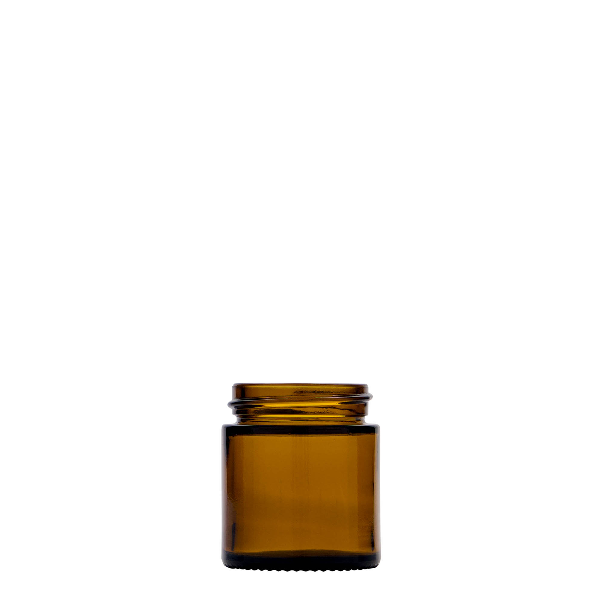 30 ml βαζάκι 'Brown Line', γυάλινο, καφέ, στόμιο: βιδωτό καπάκι