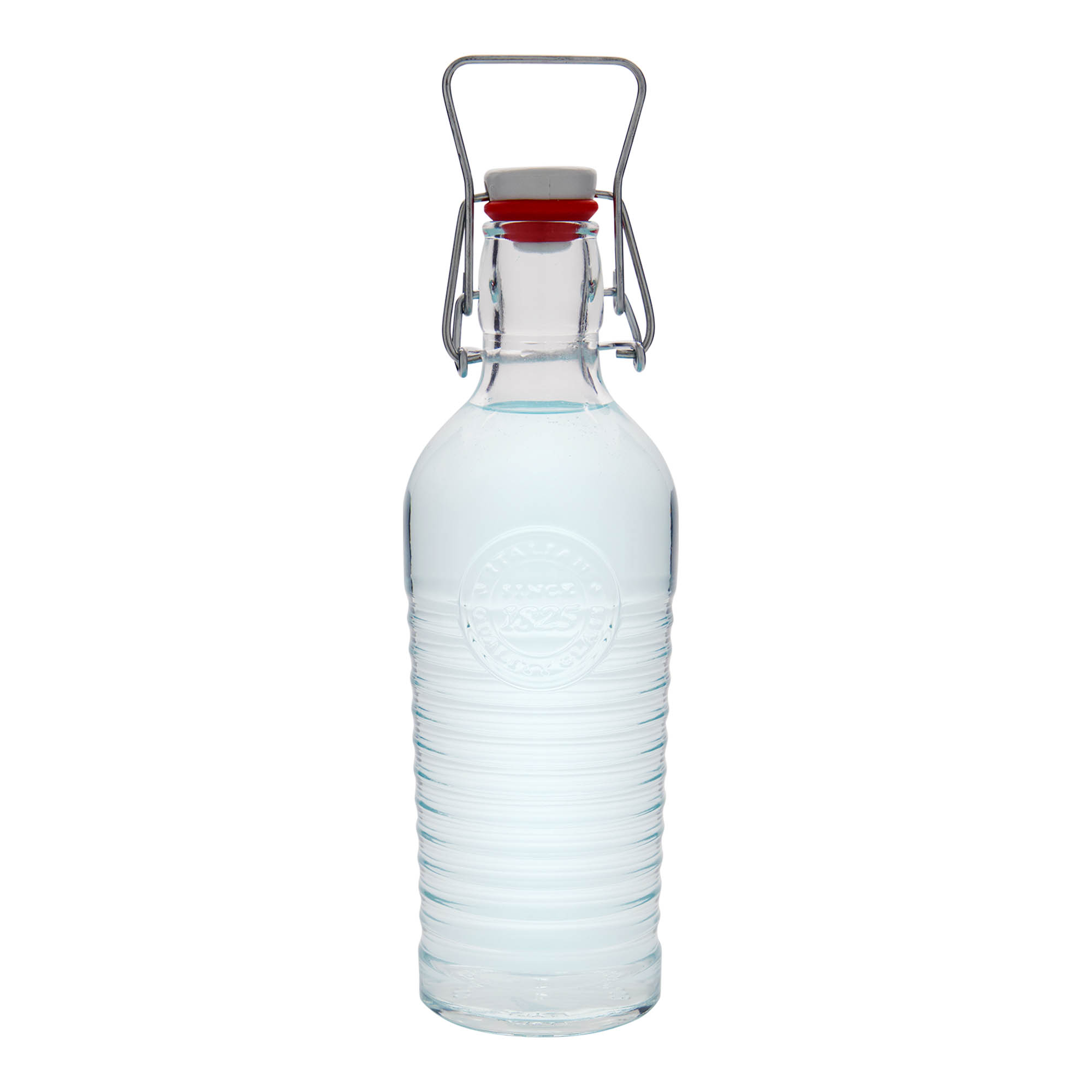 750 ml γυάλινο μπουκάλι 'Officina 1825', στόμιο: κλείσιμο με μανταλάκι