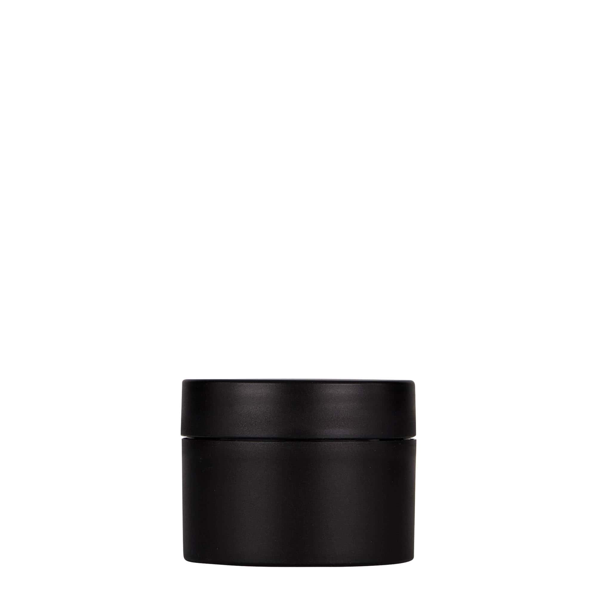 50 ml πλαστικό δοχείο 'Antonella', PP, μαύρο, στόμιο: βιδωτό καπάκι