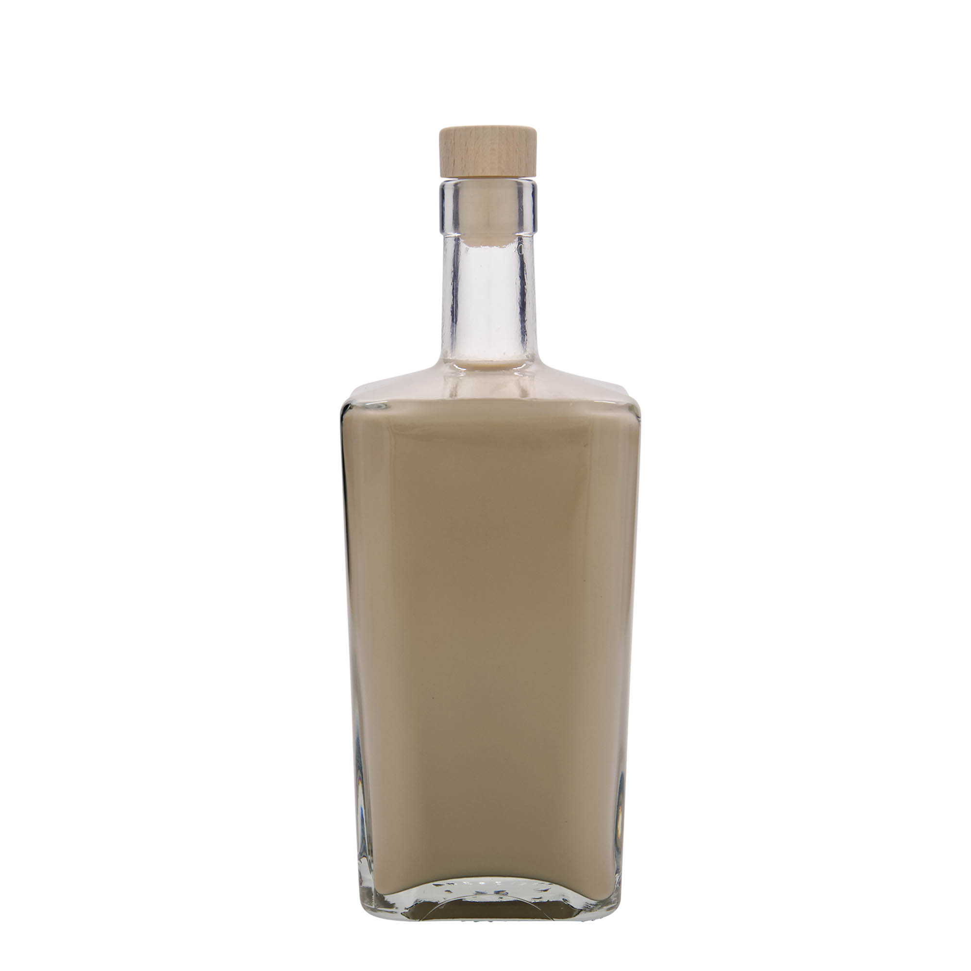 700 ml γυάλινο μπουκάλι 'Noel', τετράγωνο, στόμιο: φελλός