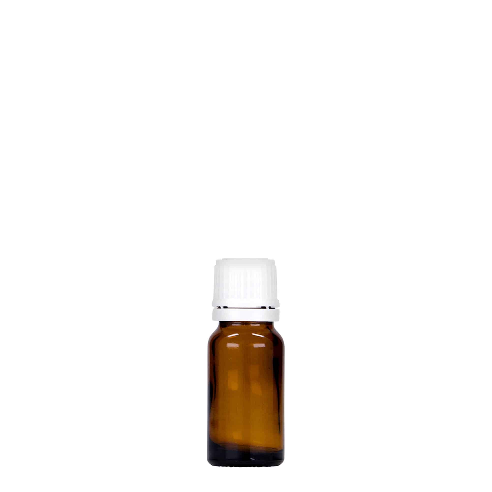 10 ml φιαλίδιο ιατρικής, γυαλί, καφέ, στόμιο: DIN 18