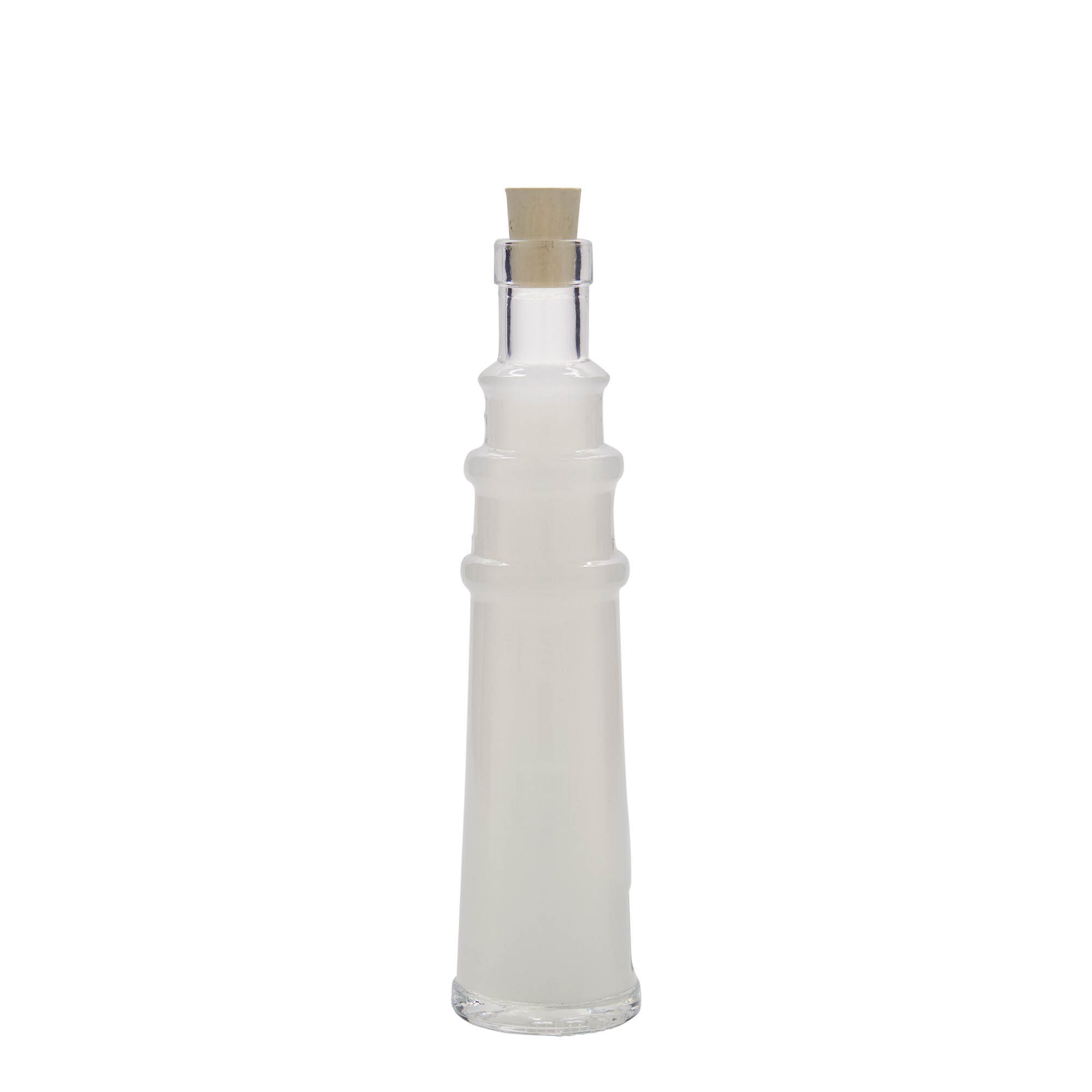 100 ml γυάλινο μπουκάλι 'Leuchtturm', στόμιο: φελλός