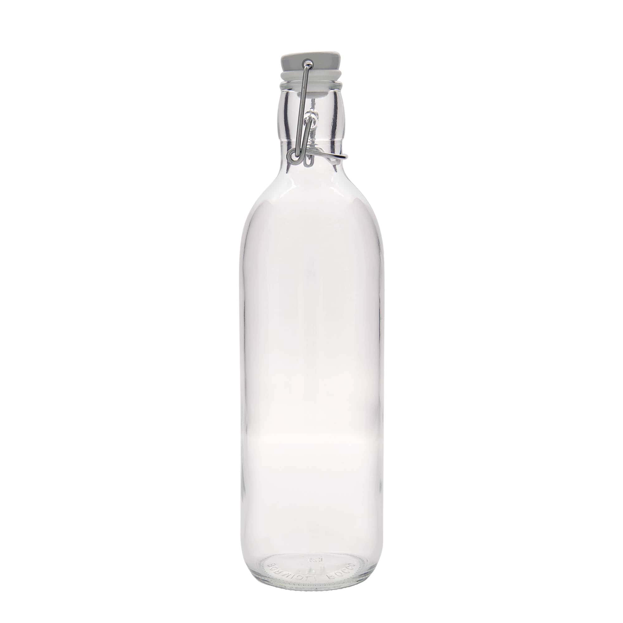 1.000 ml γυάλινο μπουκάλι 'Emilia', στόμιο: κλείσιμο με σφιγκτήρα
