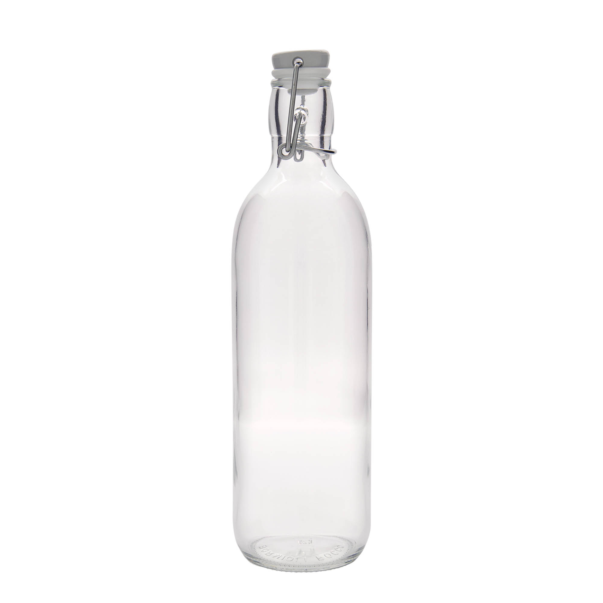 1.000 ml γυάλινο μπουκάλι 'Emilia', στόμιο: κλείσιμο με σφιγκτήρα 1.000 ml γυάλινο μπουκάλι 'Emilia', στόμιο: κλείσιμο με σφιγκτήρα