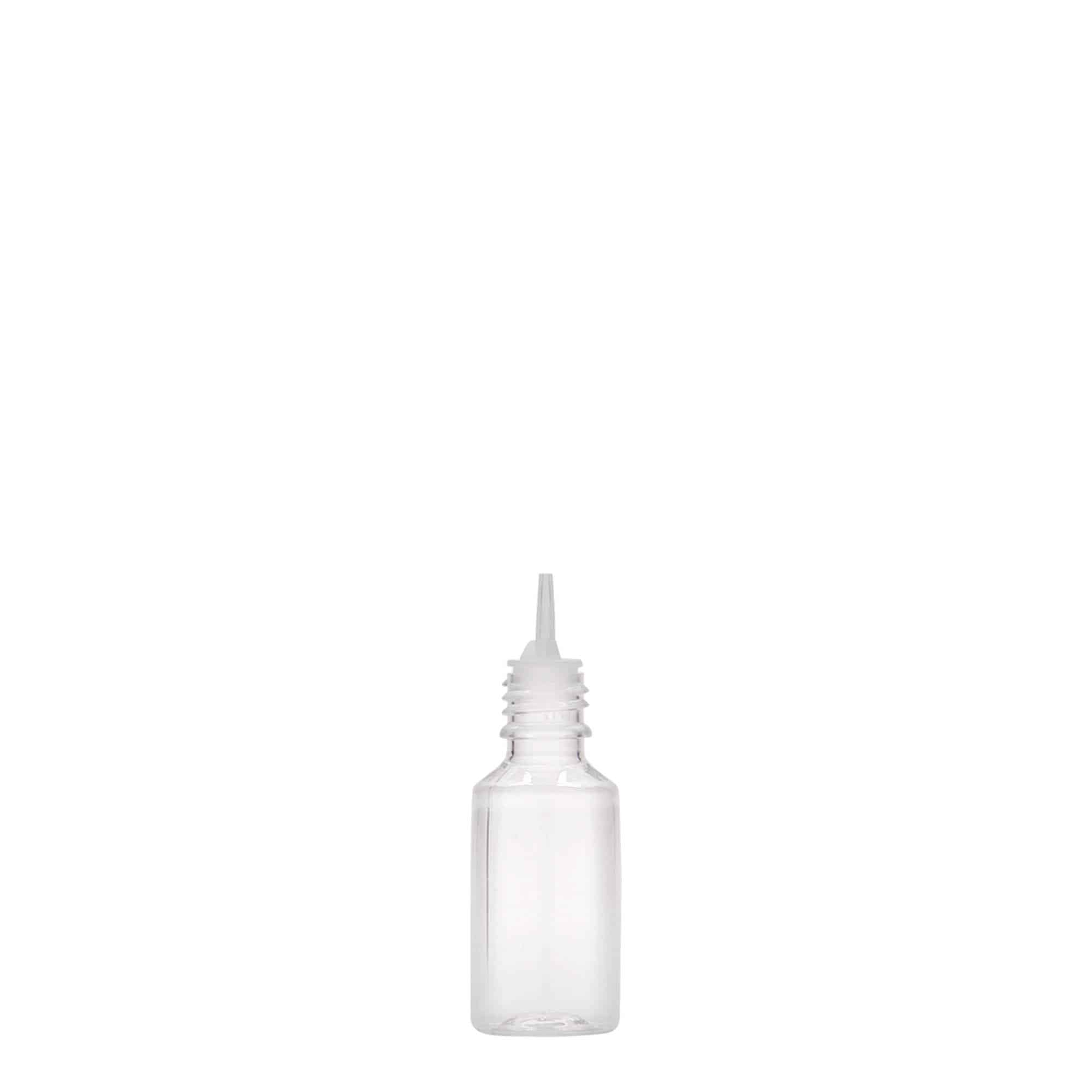 10 ml φιάλη PET 'E-Liquid' με ασφάλεια ποιότητας και παιδική ασφάλεια, πλαστικό, στόμιο: βιδωτό καπάκι