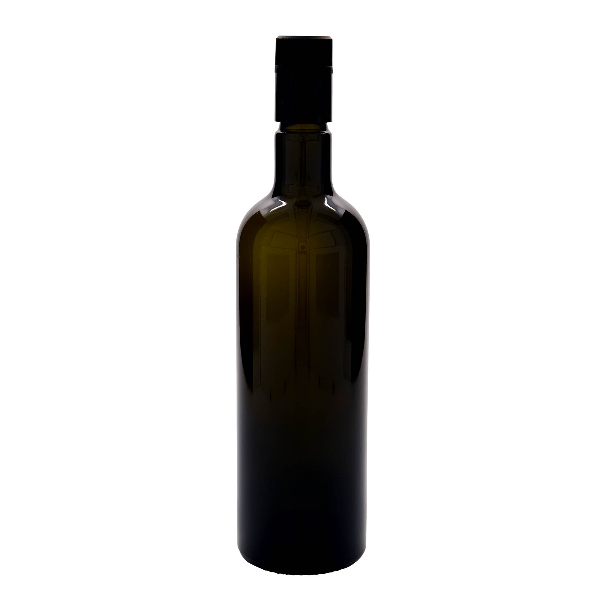 750 ml μπουκάλι ξιδιού/λαδιού 'Willy New', γυαλί, παλαιωμένο πράσινο, στόμιο: DOP
