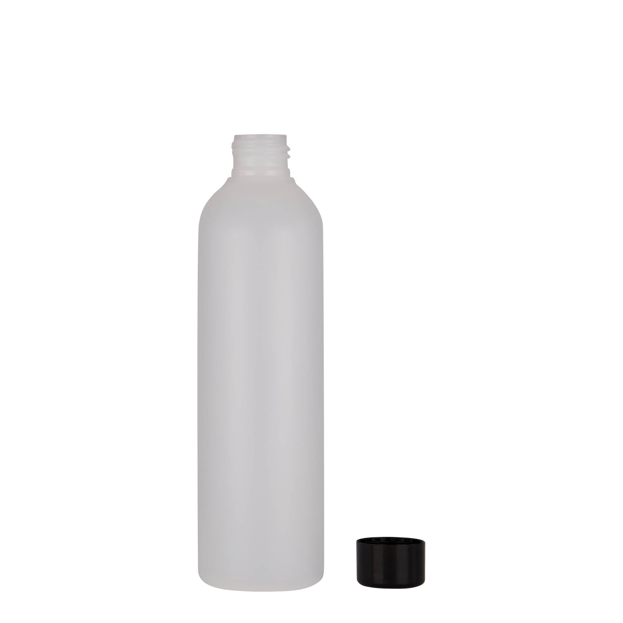250 ml πλαστικό μπουκάλι 'Tuffy', HDPE, φυσικό, στόμιο: 24/410