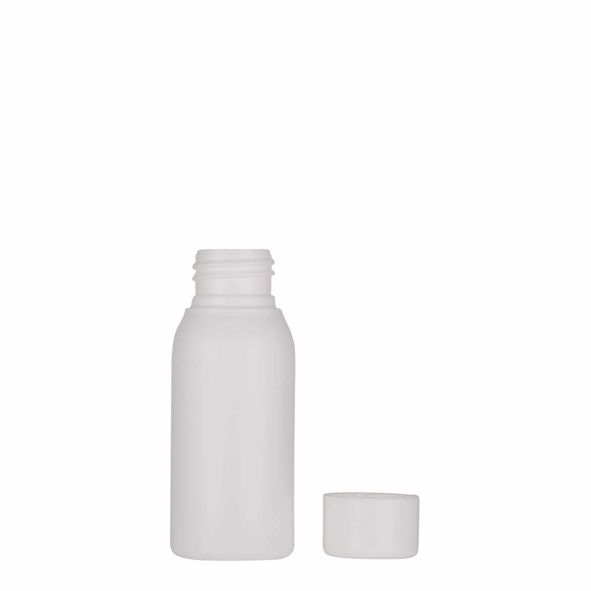 Πλαστικό μπουκάλι 'Tuffy' 50 ml, HDPE, λευκό, στόμιο: 24/410