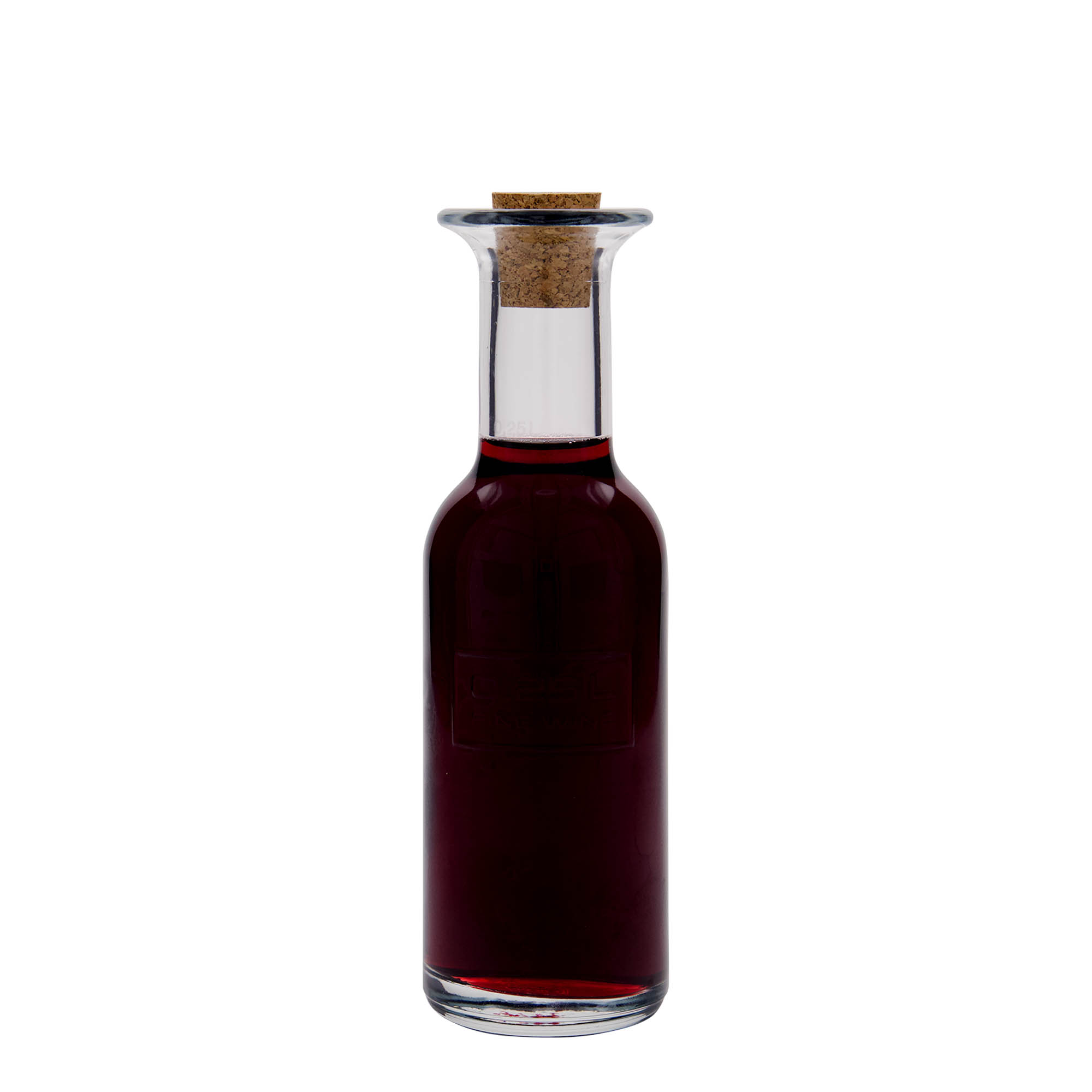 250 ml γυάλινο μπουκάλι 'Optima Fine Wine', στόμιο: φελλός