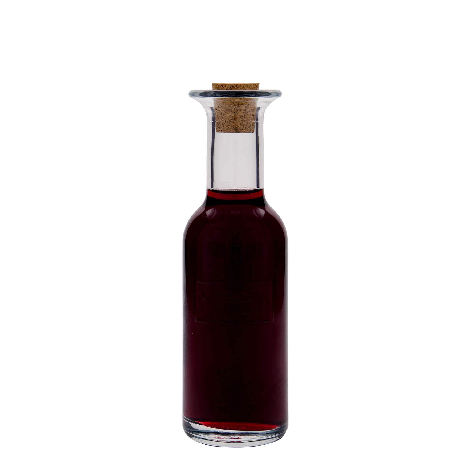 250 ml γυάλινο μπουκάλι 'Optima Fine Wine', στόμιο: φελλός