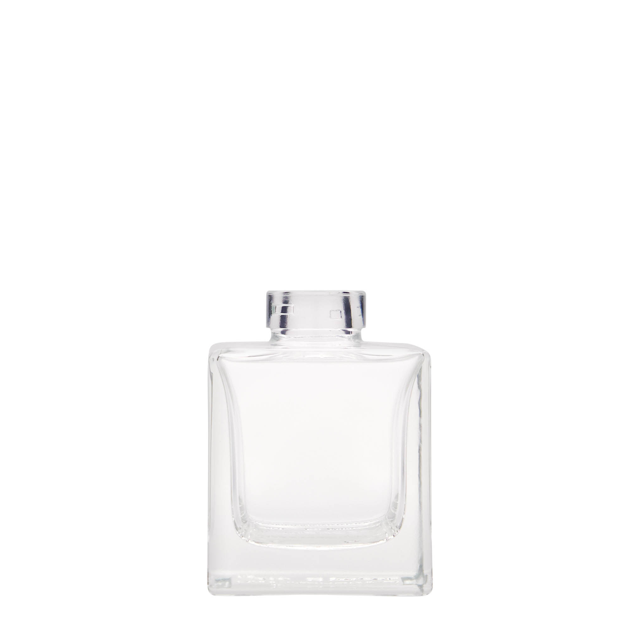 100 ml γυάλινο μπουκάλι 'Cube', τετράγωνο, στόμιο: φελλός 100 ml γυάλινο μπουκάλι 'Cube', τετράγωνο, στόμιο: φελλός