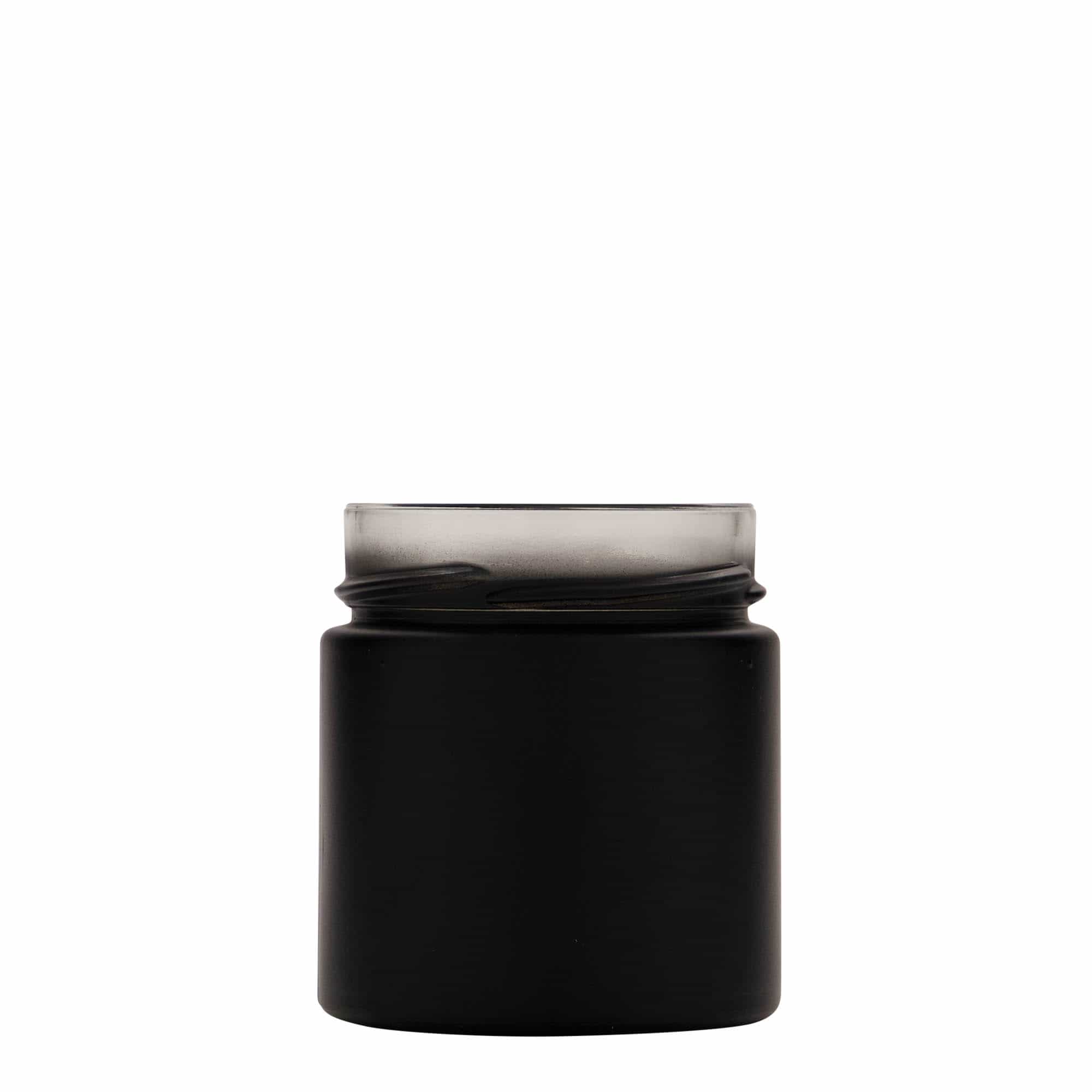 Στρογγυλό βάζο 'Aurora' 220 ml, μαύρο, στόμιο: deep twist-off (DTO 66) Στρογγυλό βάζο 'Aurora' 220 ml, μαύρο, στόμιο: deep twist-off (DTO 66)