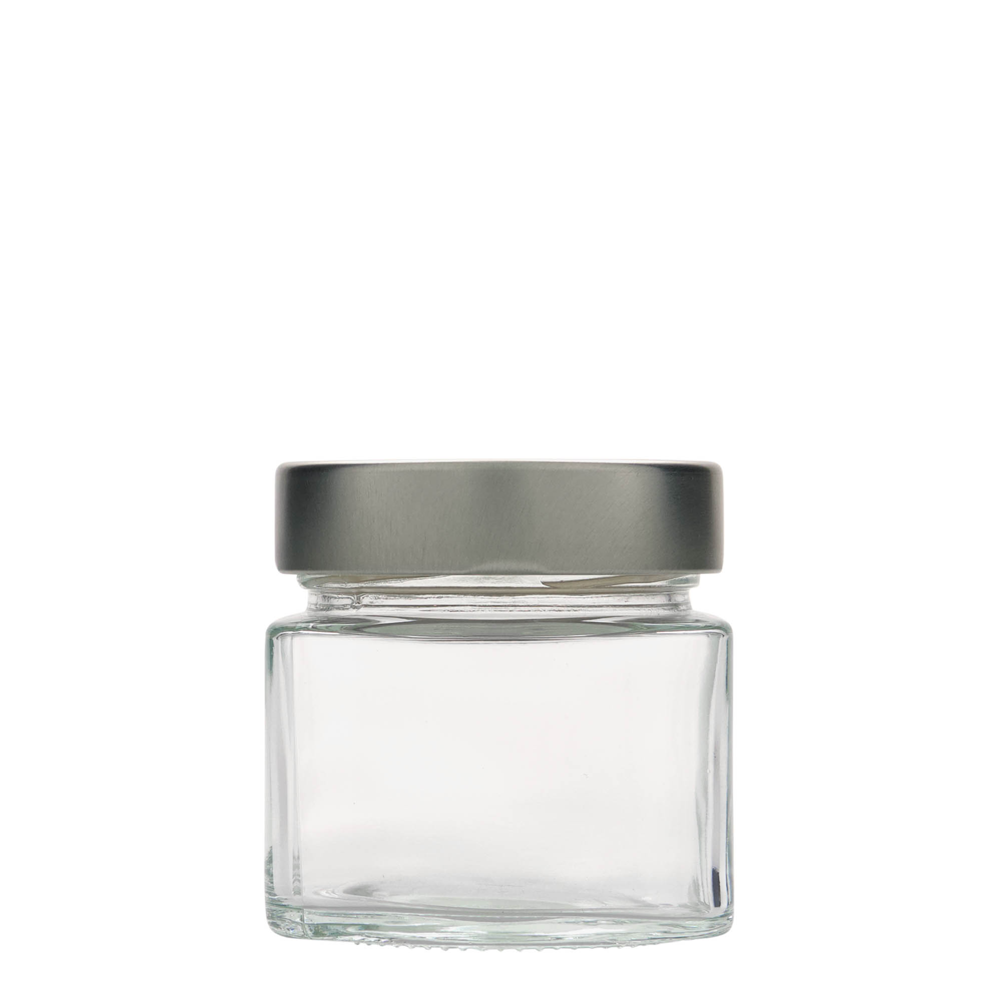 212 ml τετράγωνο γυάλινο βάζο 'Kimba', στόμιο: Extra-Deep-Twist-Off (EDTO 70)