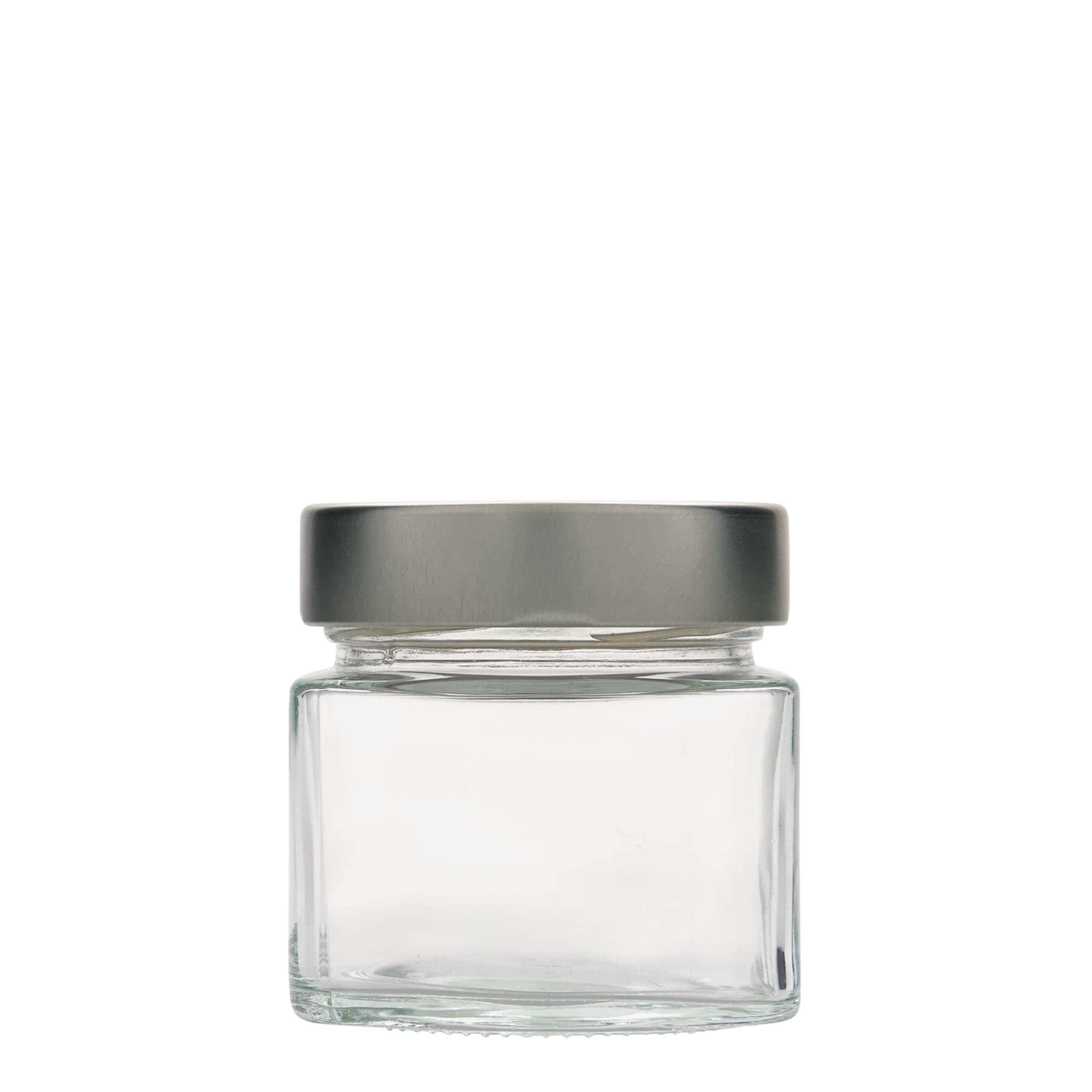 212 ml τετράγωνο γυάλινο βάζο 'Kimba', στόμιο: Extra-Deep-Twist-Off (EDTO 70)