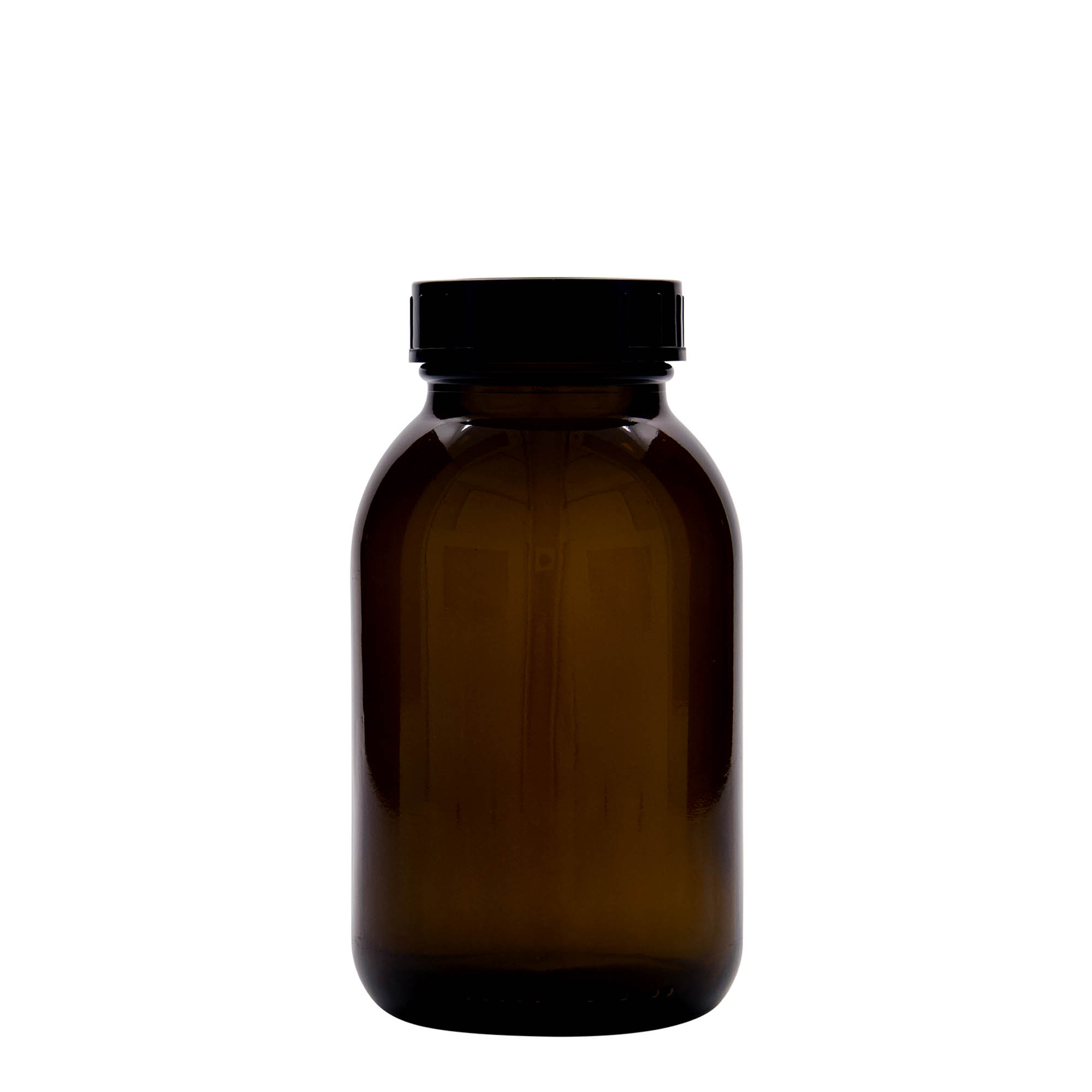 500 ml γυάλινο βάζο με φαρδύ λαιμό, καφέ, στόμιο: DIN 55