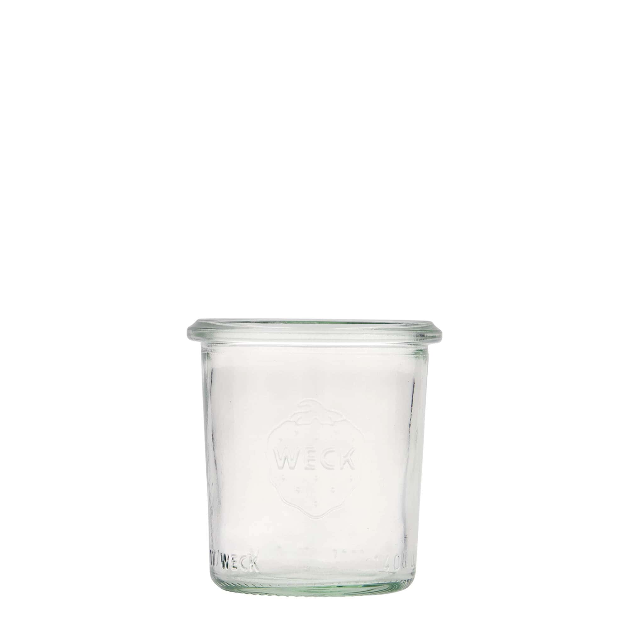 140 ml βάζο WECK με καμπάνα, στόμιο: στρογγυλή άκρη