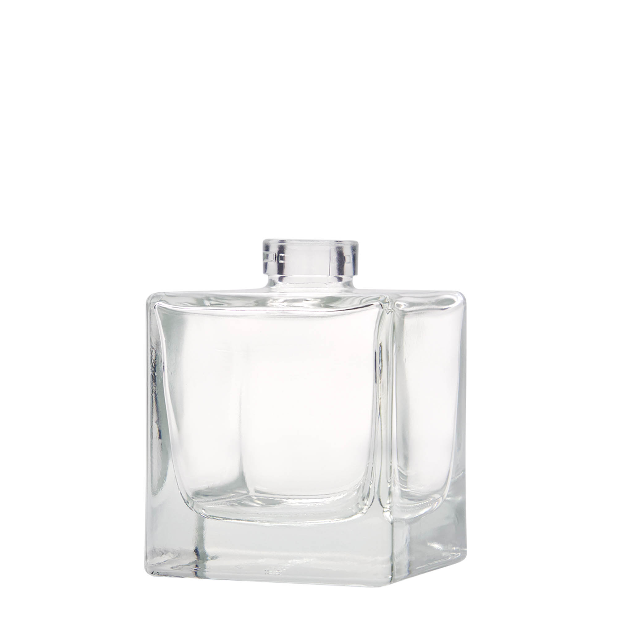 200 ml γυάλινο μπουκάλι «Cube», τετράγωνο, στόμιο: φελλός