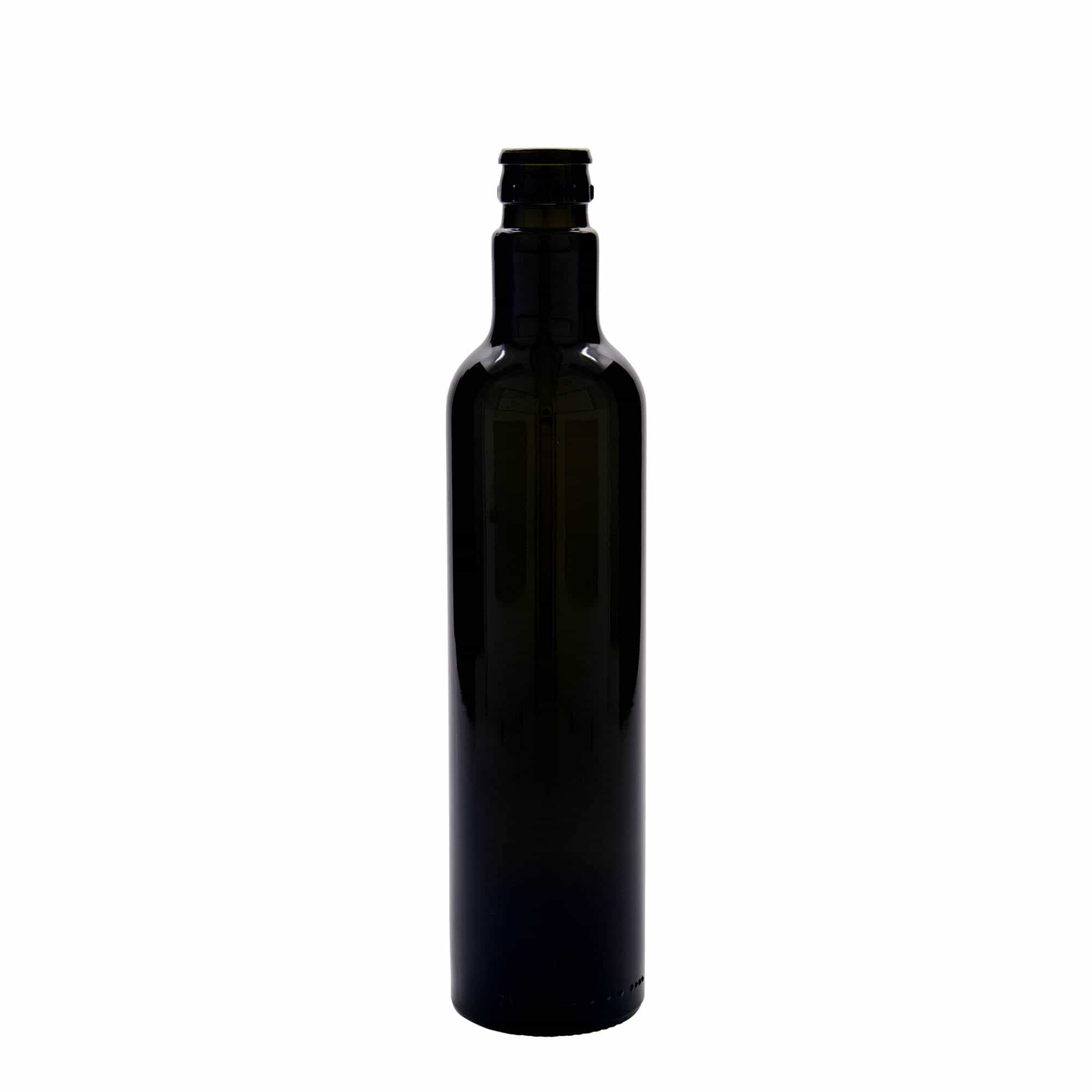 Μπουκάλι για ξίδι/λάδι 'Willy New' 500 ml, γυάλινο, πράσινο αντικέ, στόμιο: DOP
