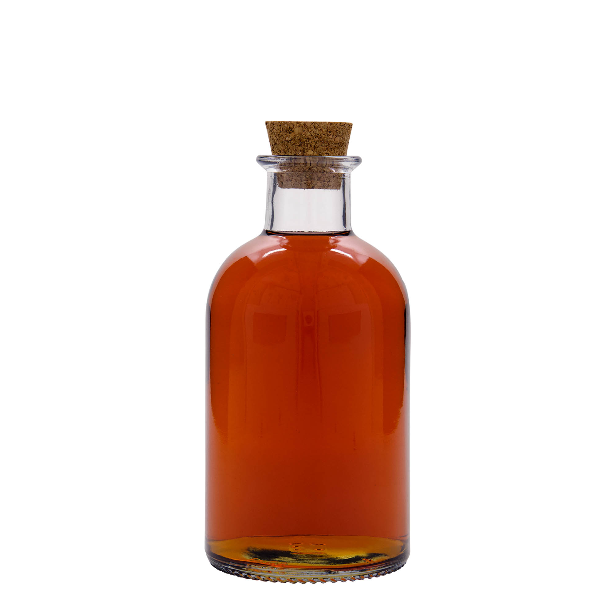 500 ml γυάλινο μπουκάλι φαρμακοποιού 'Italia', στόμιο: φελλός