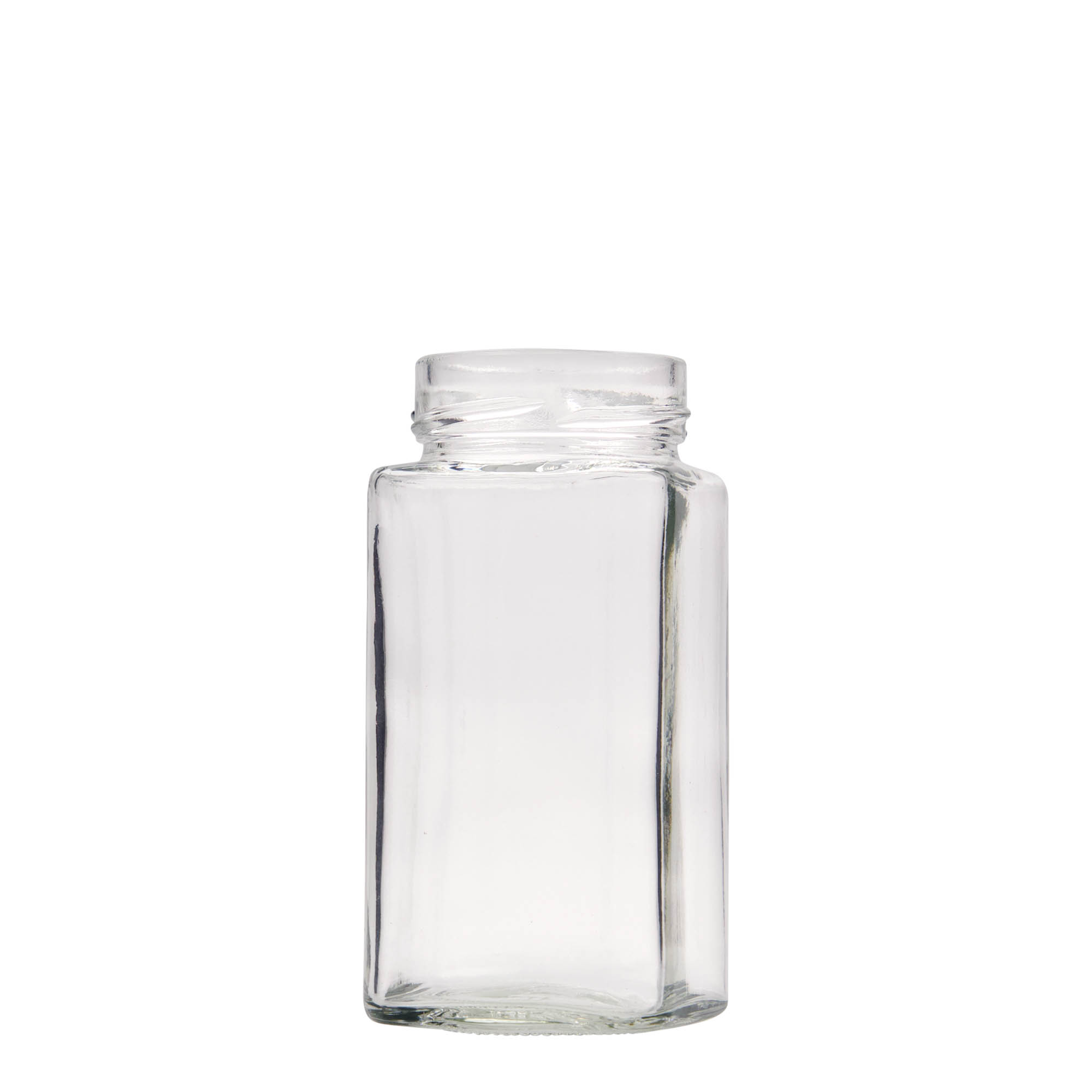 314 ml τετράγωνο γυάλινο βάζο 'Funny', στόμιο: Deep-Twist-Off (DTO 58) 314 ml τετράγωνο γυάλινο βάζο 'Funny', στόμιο: Deep-Twist-Off (DTO 58)