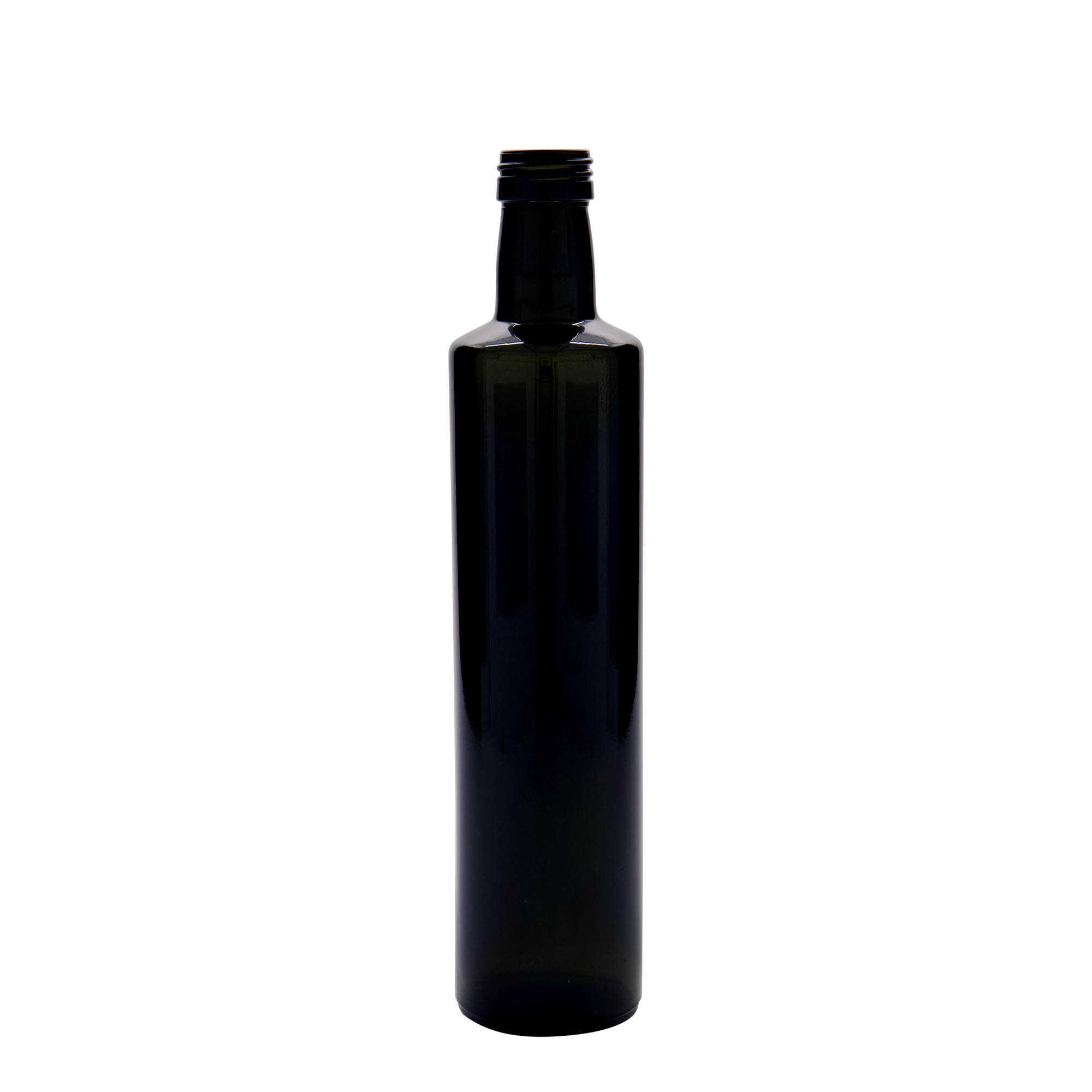 500 ml γυάλινο μπουκάλι 'Dorica', παλαιωμένο πράσινο, στόμιο: PP 31,5