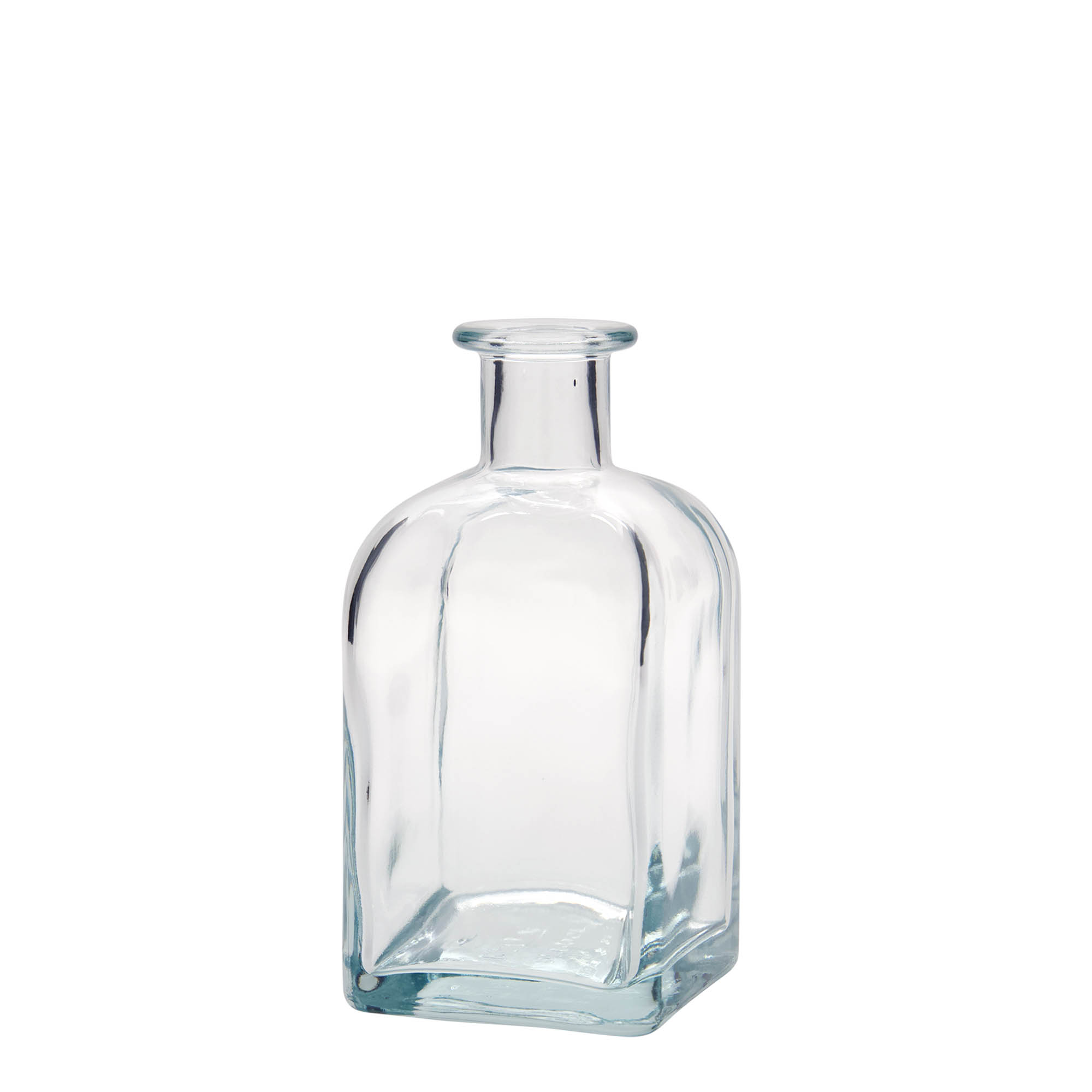 350 ml γυάλινο μπουκάλι Apotheker Carré, τετράγωνο, στόμιο: φελλός