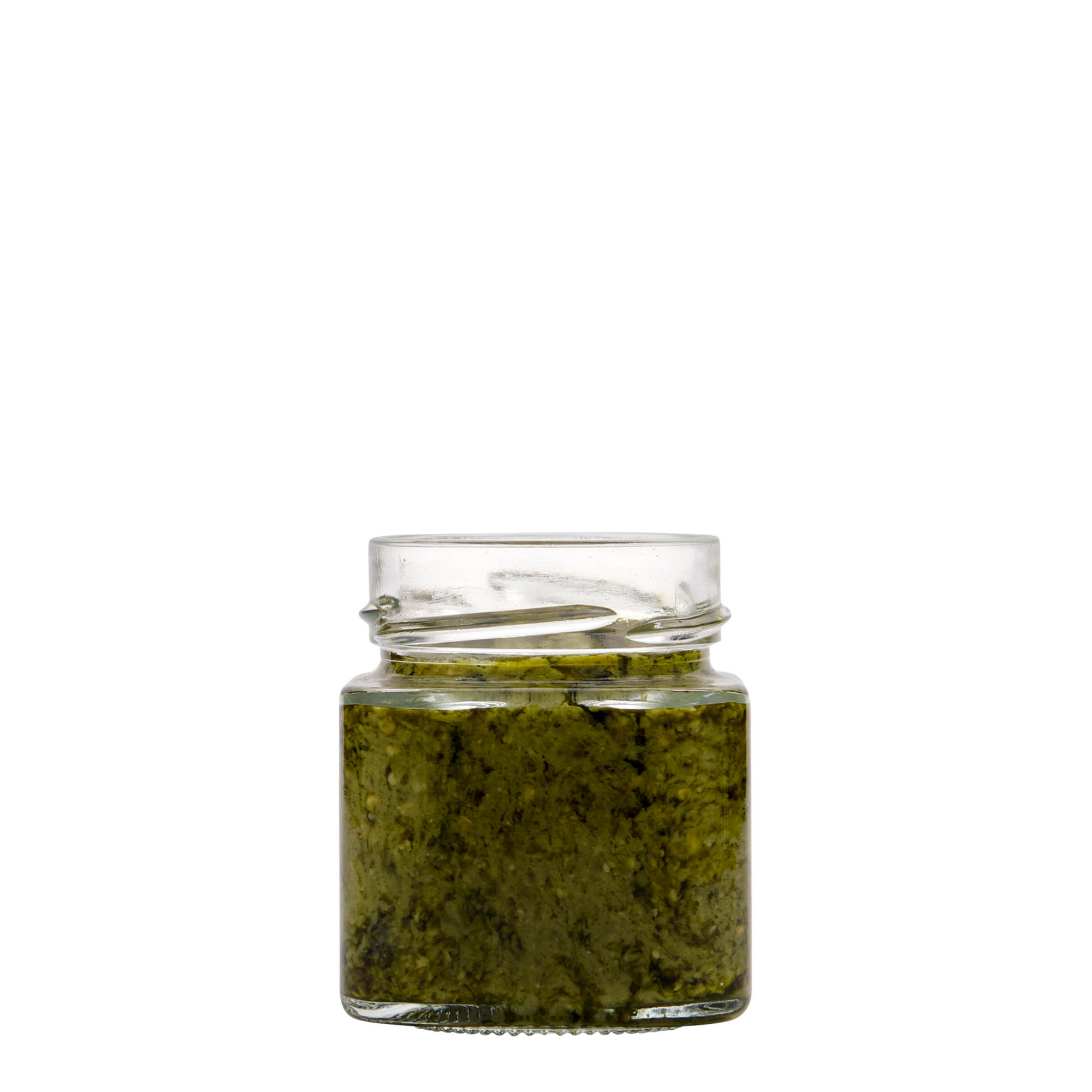 156 ml τετράγωνο γυάλινο βάζο 'Funny', στόμιο: Deep-Twist-Off (DTO 58) 156 ml τετράγωνο γυάλινο βάζο 'Funny', στόμιο: Deep-Twist-Off (DTO 58)