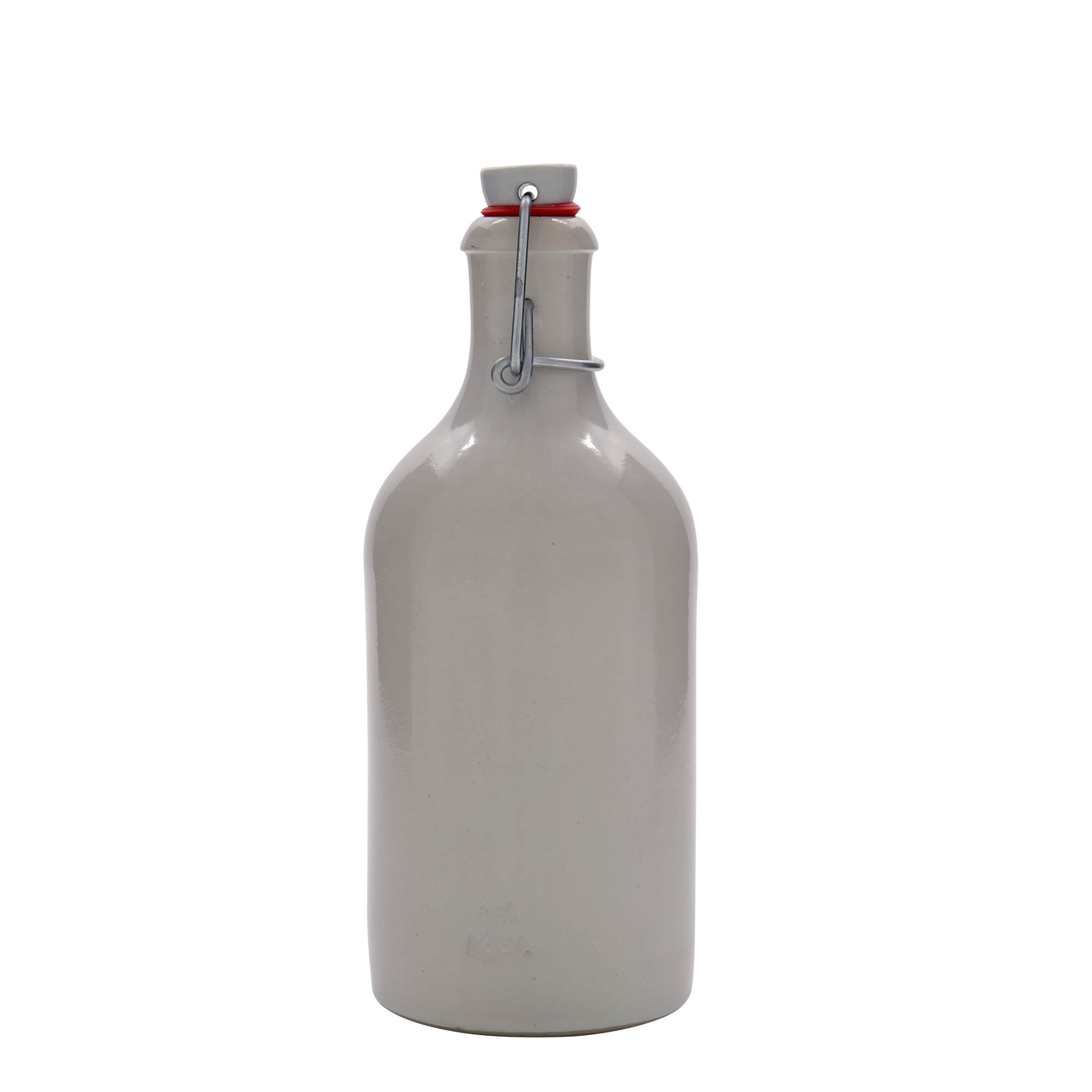 500 ml κανάτα από πηλό, κεραμικό, λευκή, στόμιο: κλείσιμο με σύρτη